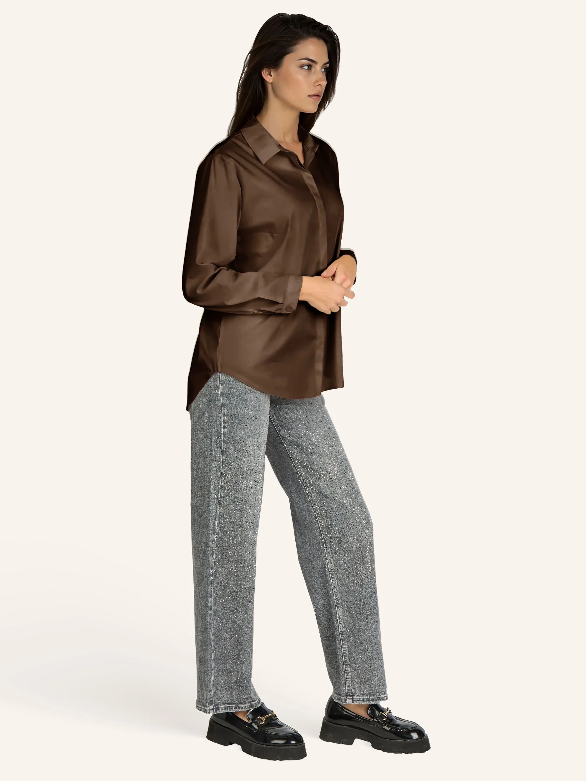 Bluse mit verdeckter Knopfleiste - Image 14