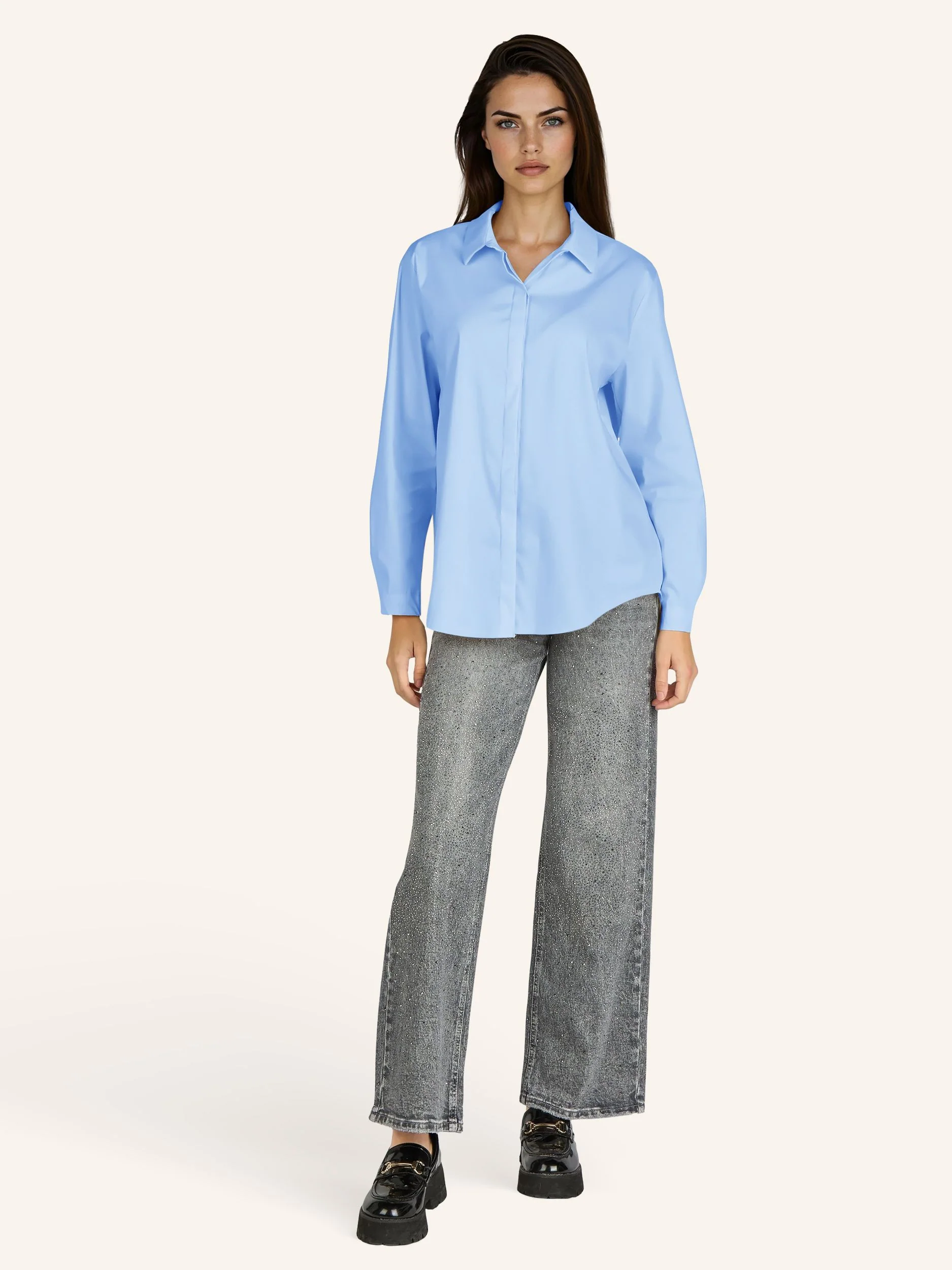 Bluse mit verdeckter Knopfleiste - Image 19