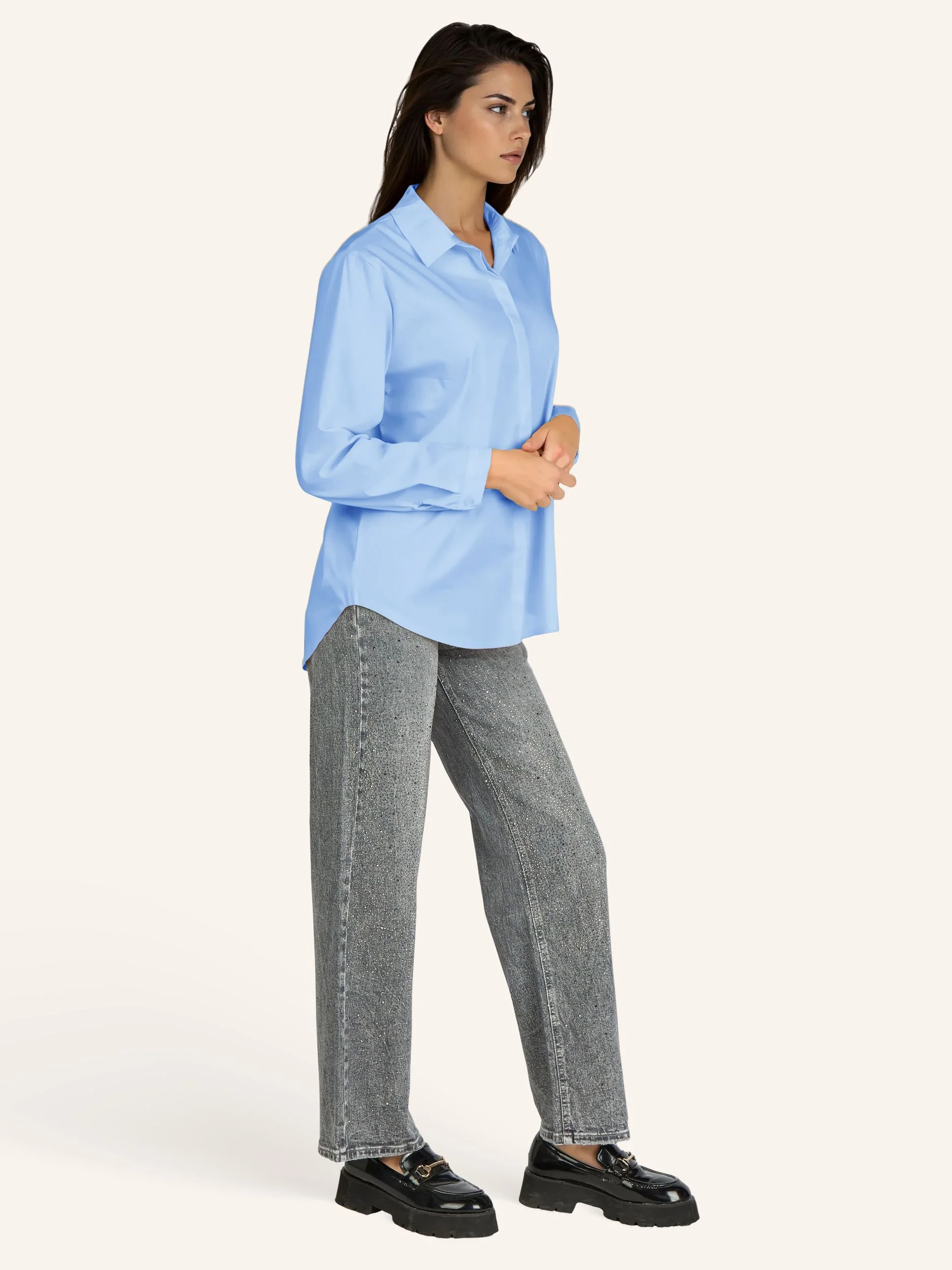Bluse mit verdeckter Knopfleiste - Image 20