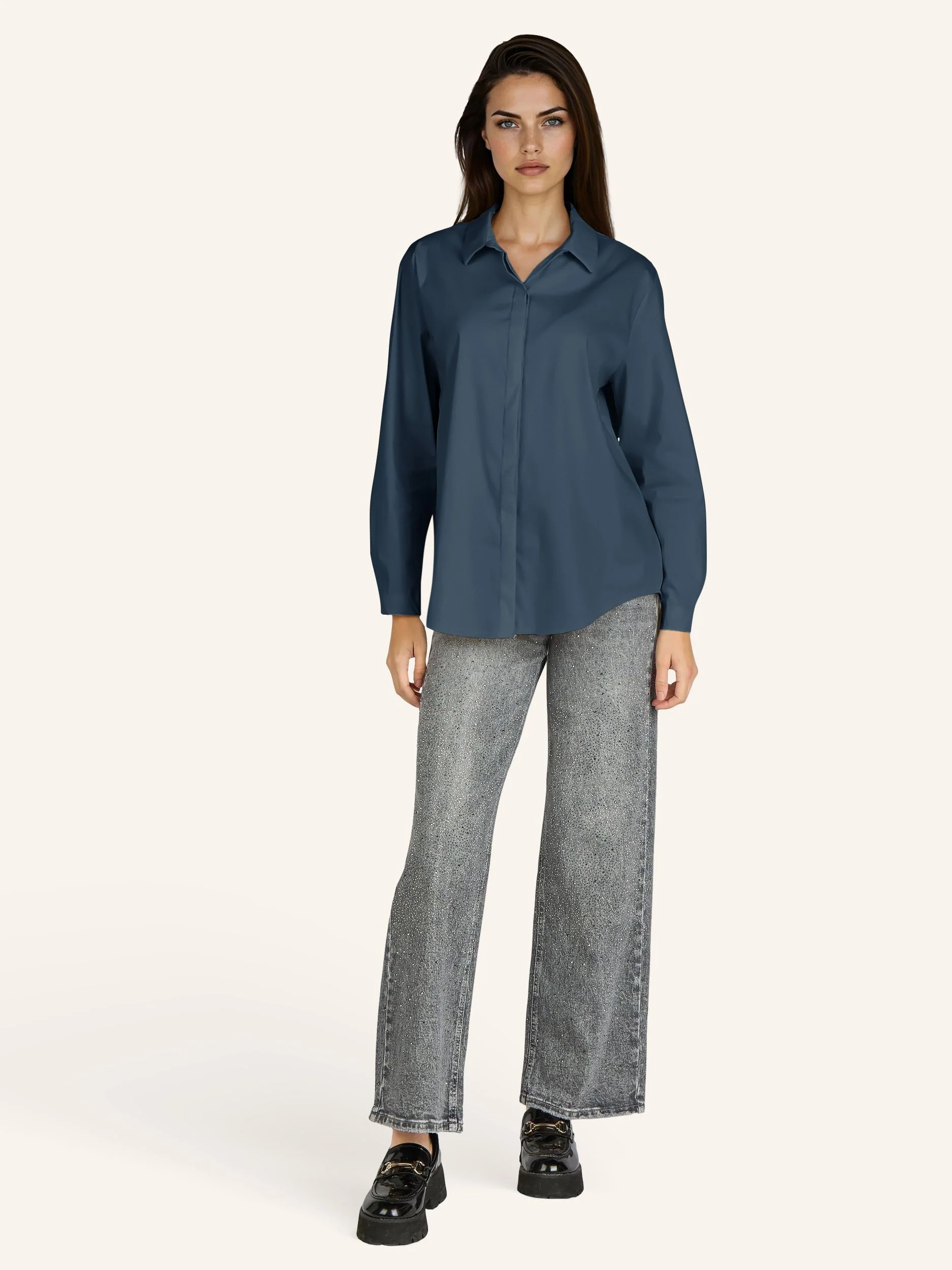 Bluse mit verdeckter Knopfleiste - Image 25