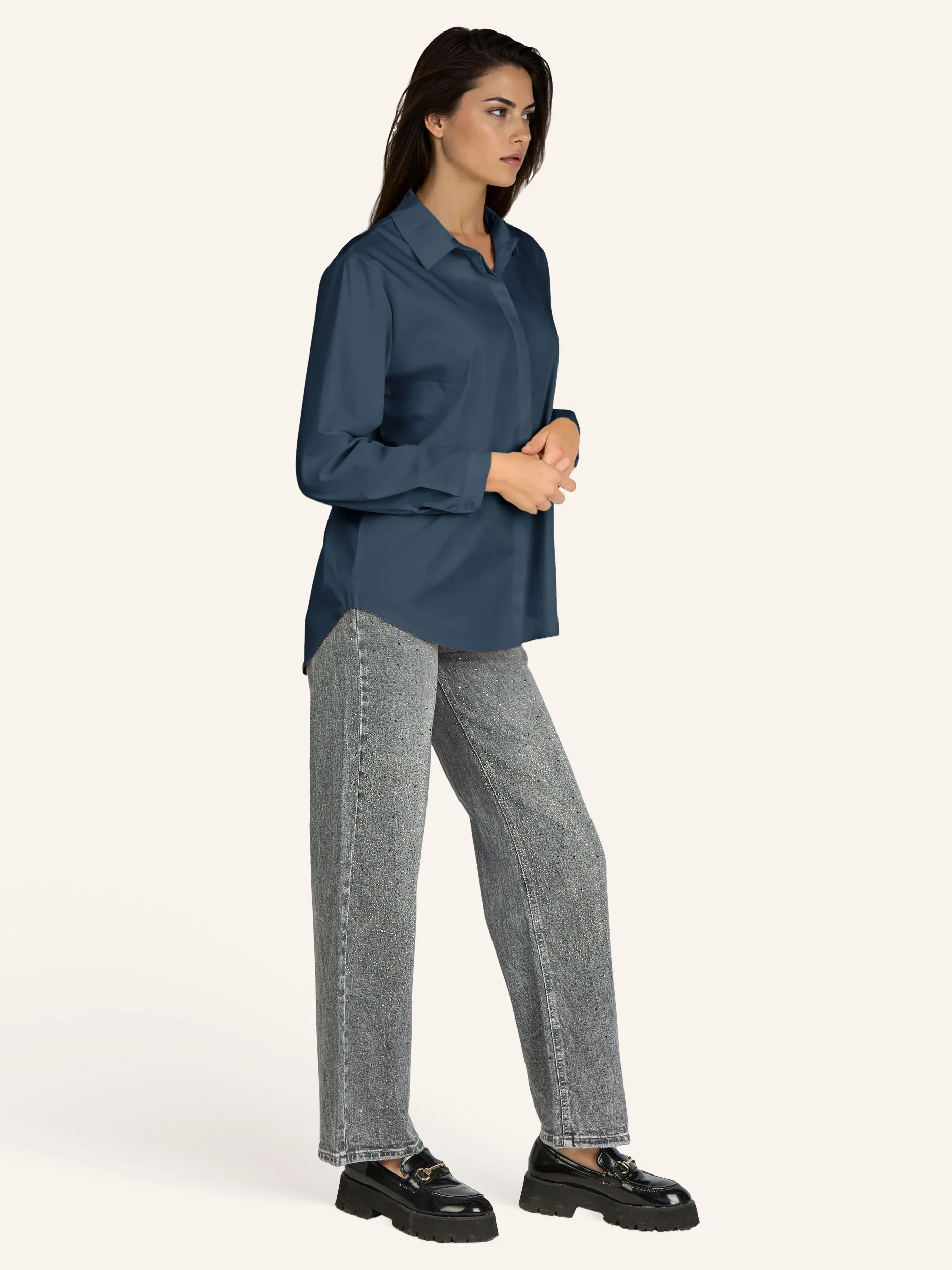 Bluse mit verdeckter Knopfleiste - Image 26