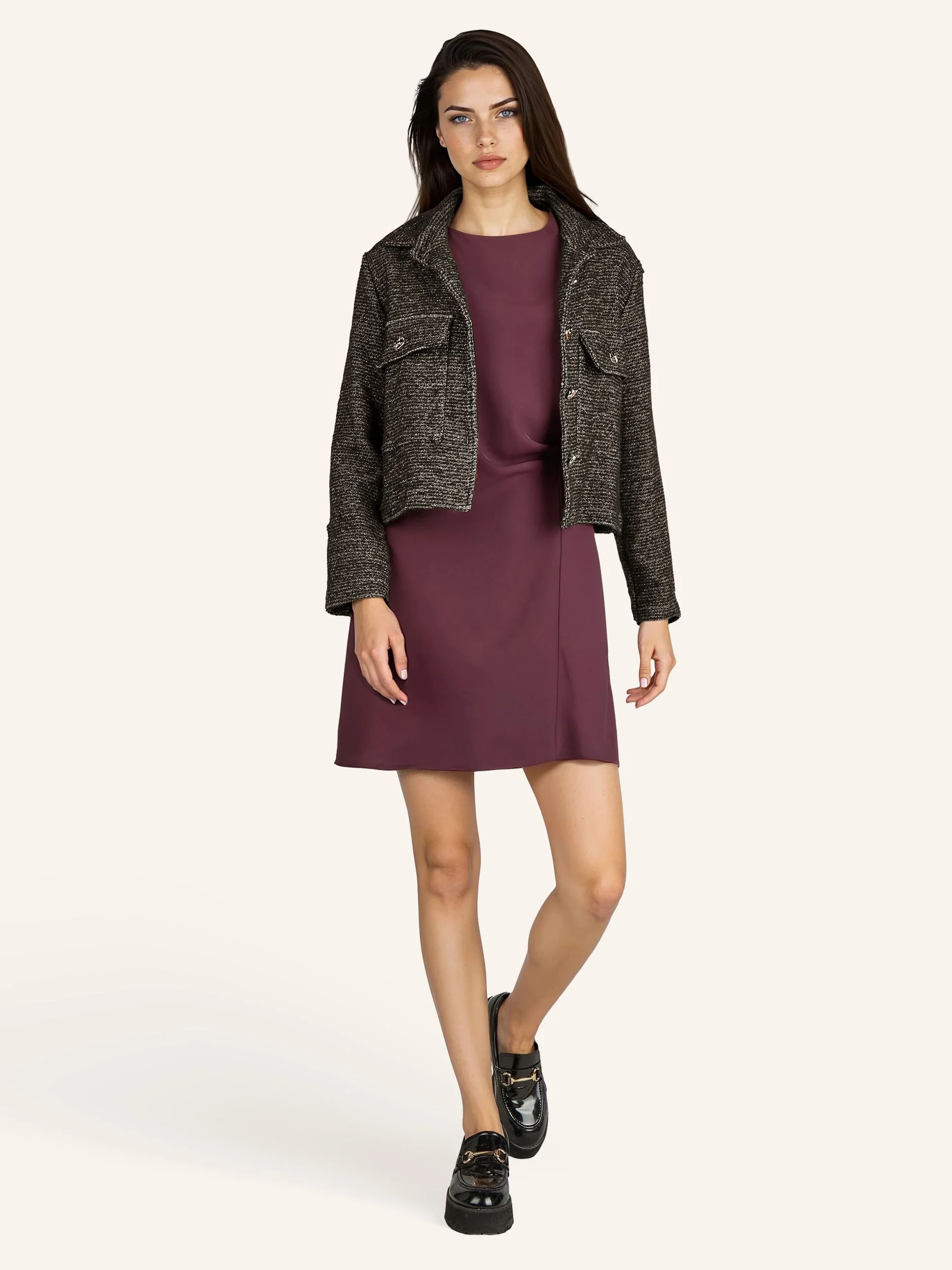 Bouclé-Jacke mit Glitzergarn - Image 13