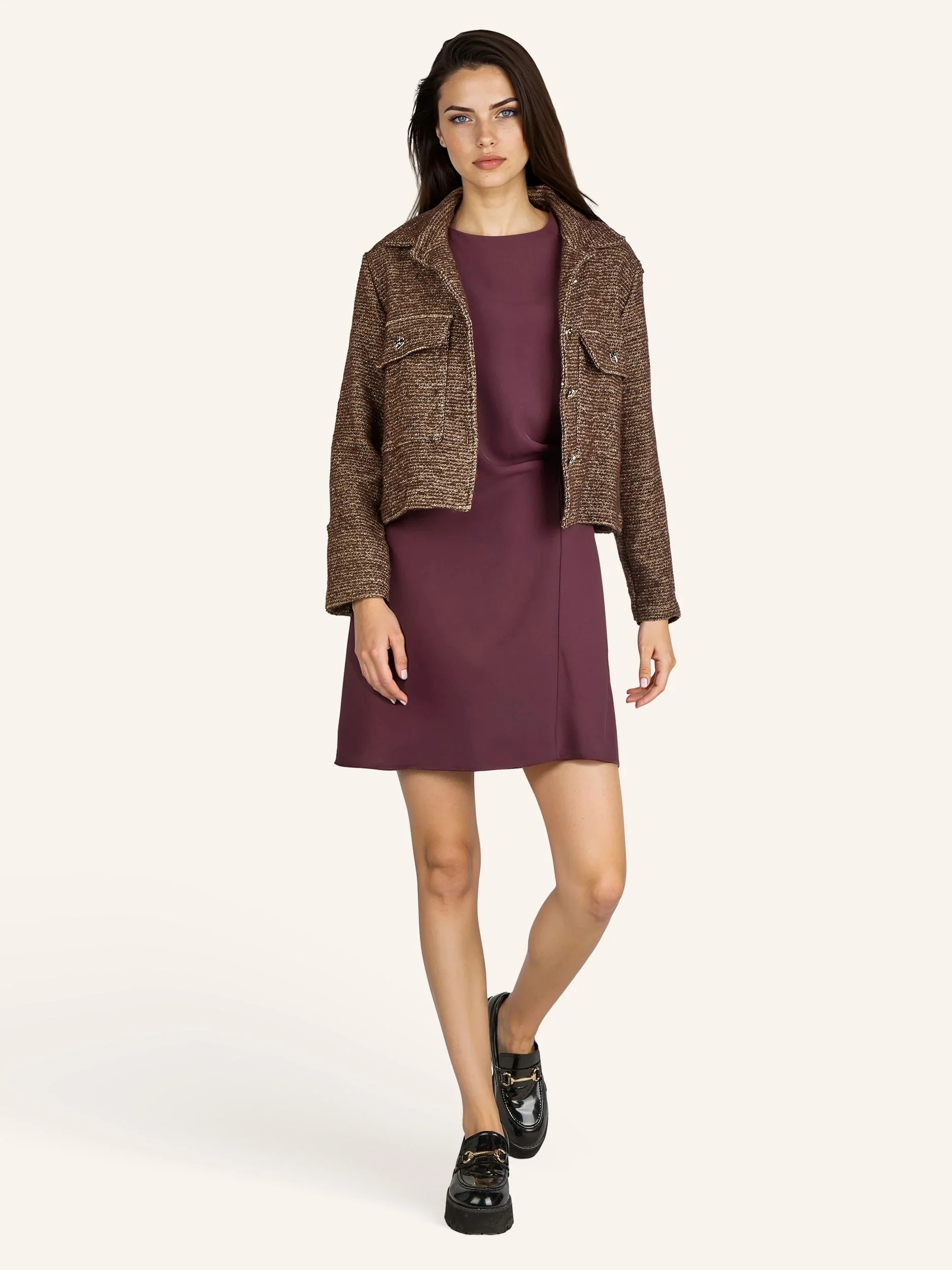 Bouclé-Jacke mit Glitzergarn - Image 7