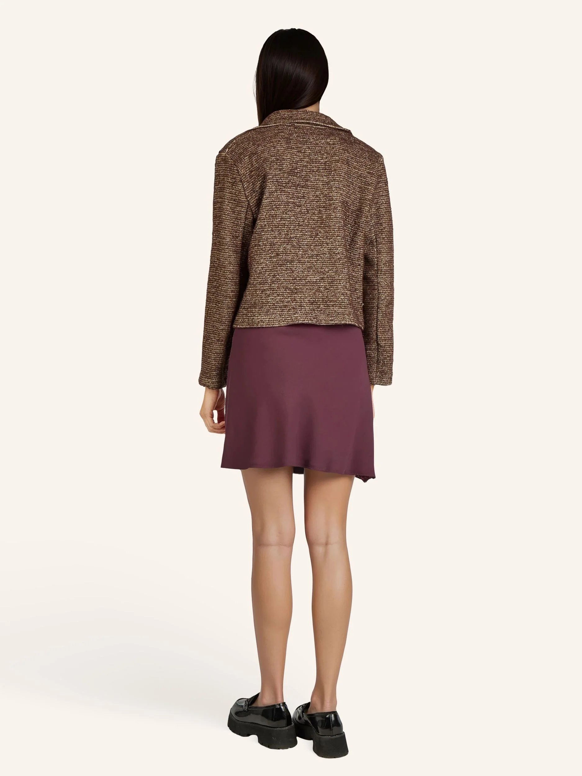 Bouclé-Jacke mit Glitzergarn - Image 9