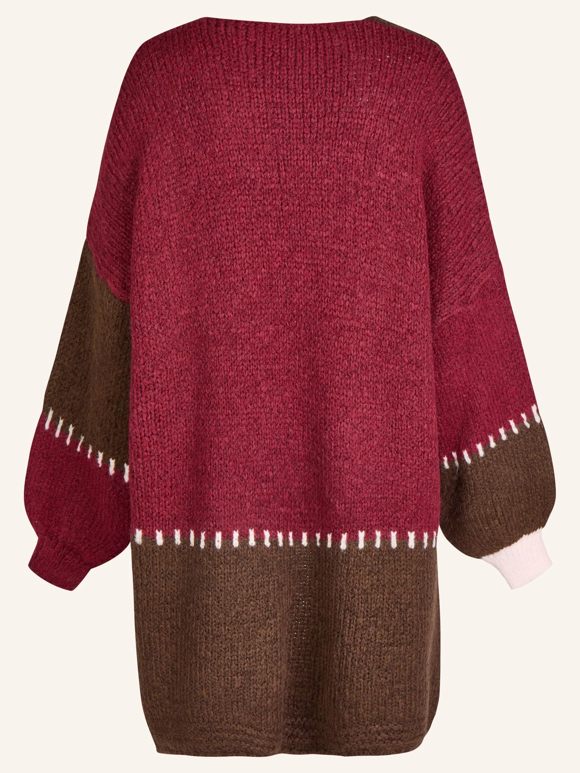 Colorblock Strickjacke - Image 5