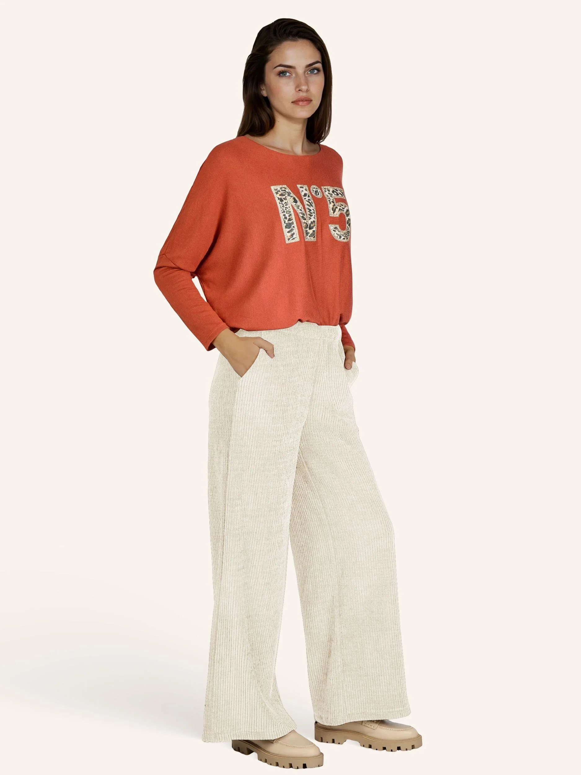 Cordhose mit weitem Bein - Image 20