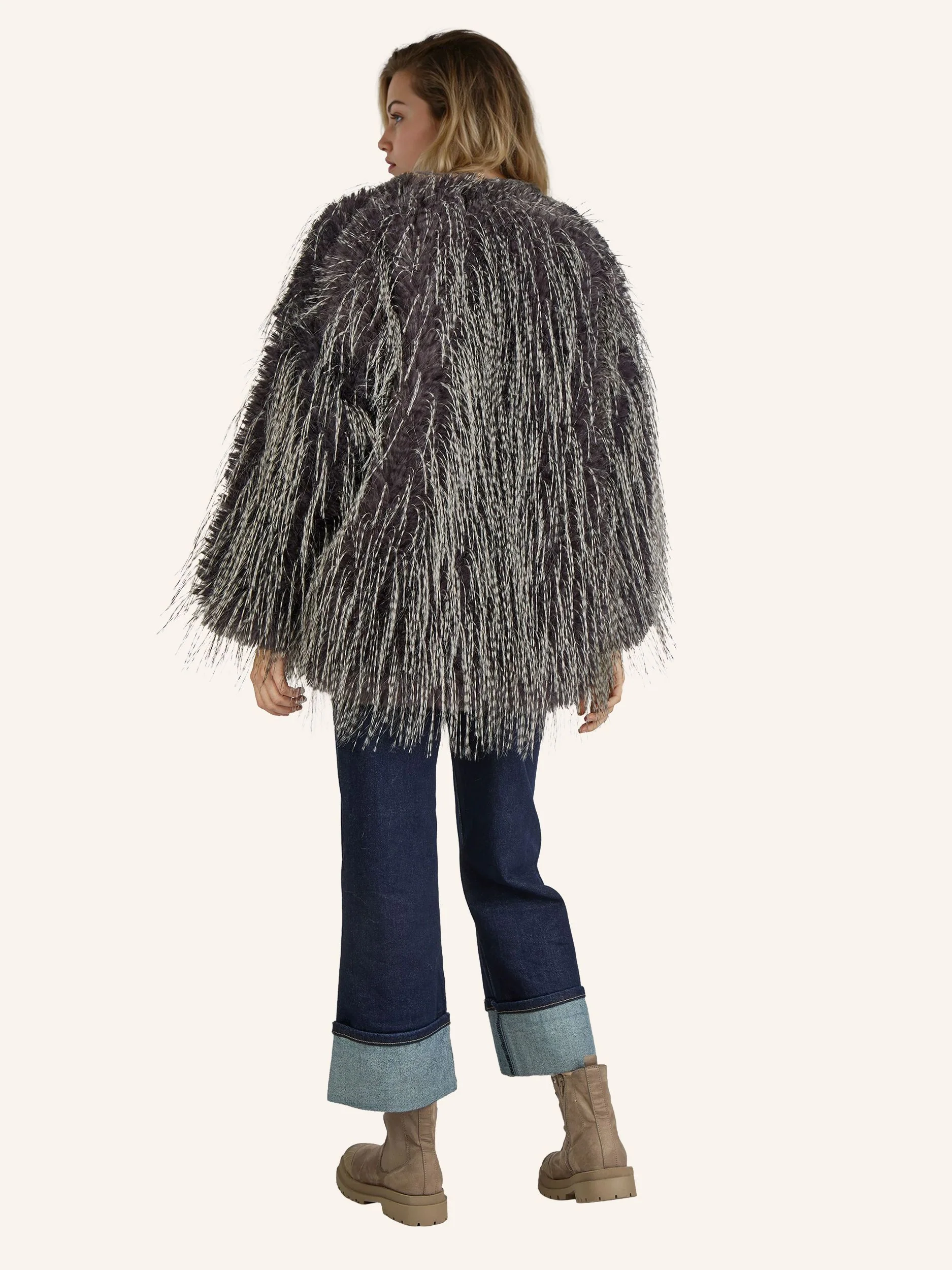 Faux Fur Jacke - Image 3