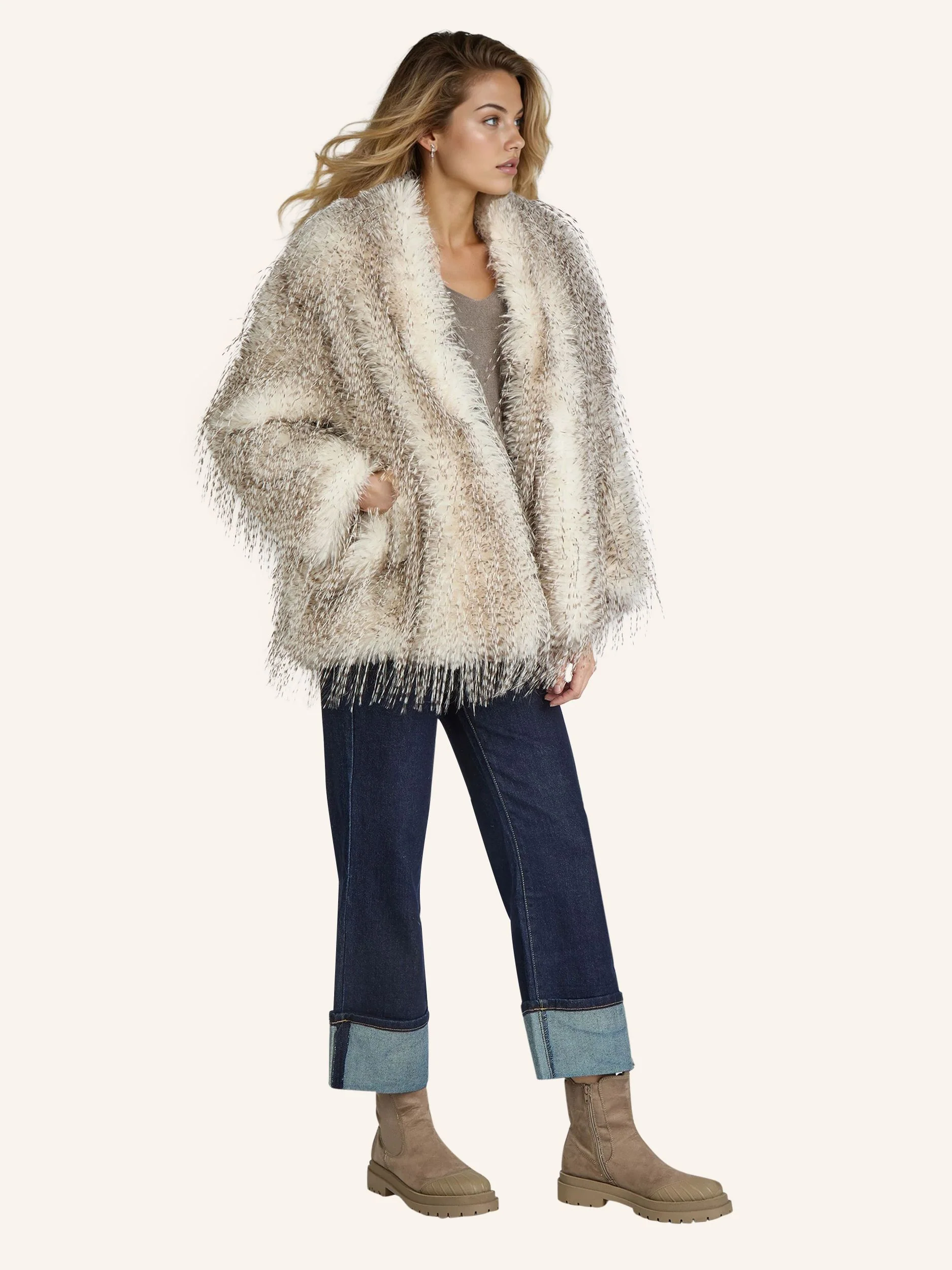 Faux Fur Jacke - Image 8