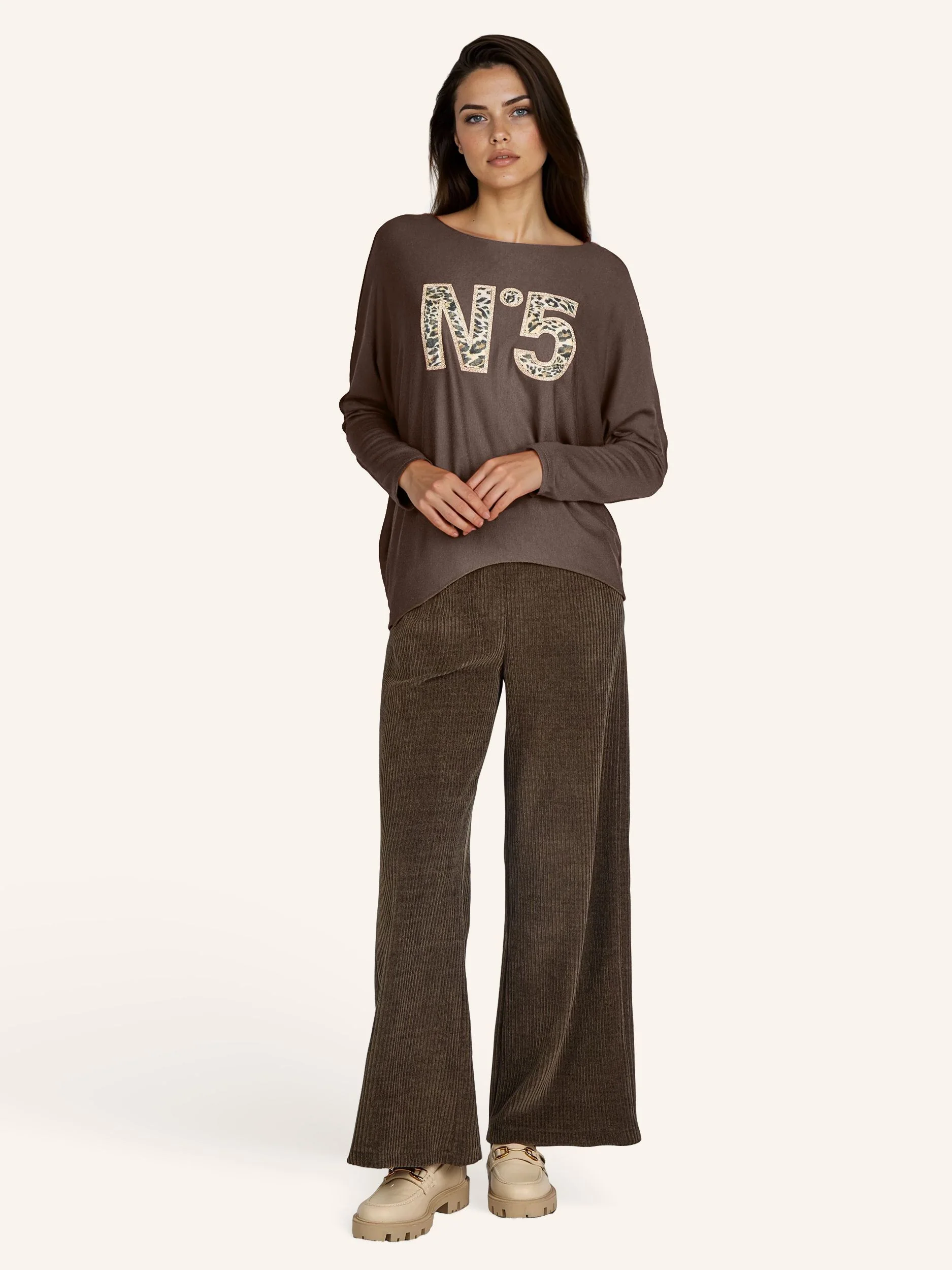 Feinstrickpullover mit Animalprint-Applikation - Image 13