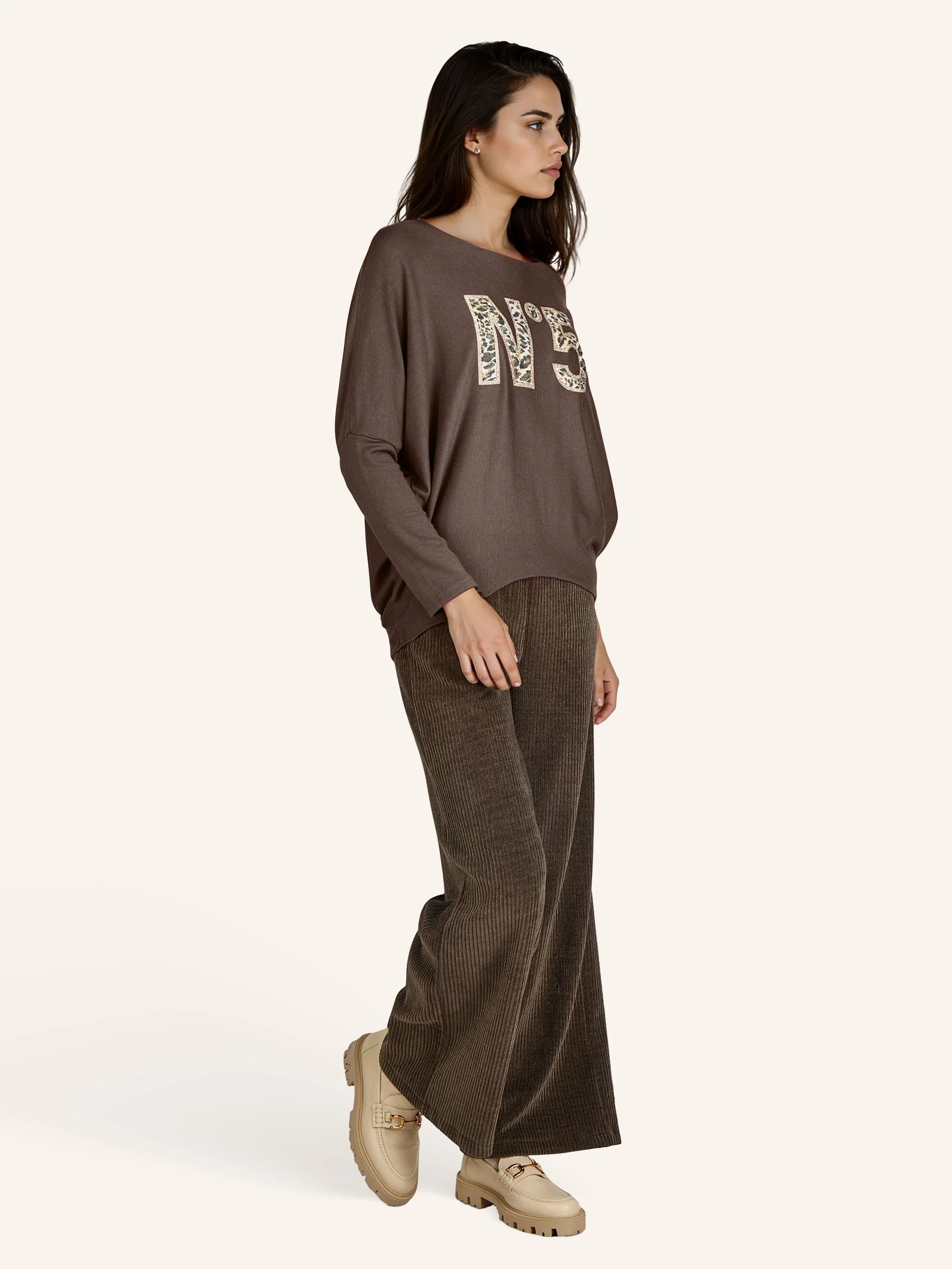 Feinstrickpullover mit Animalprint-Applikation - Image 14