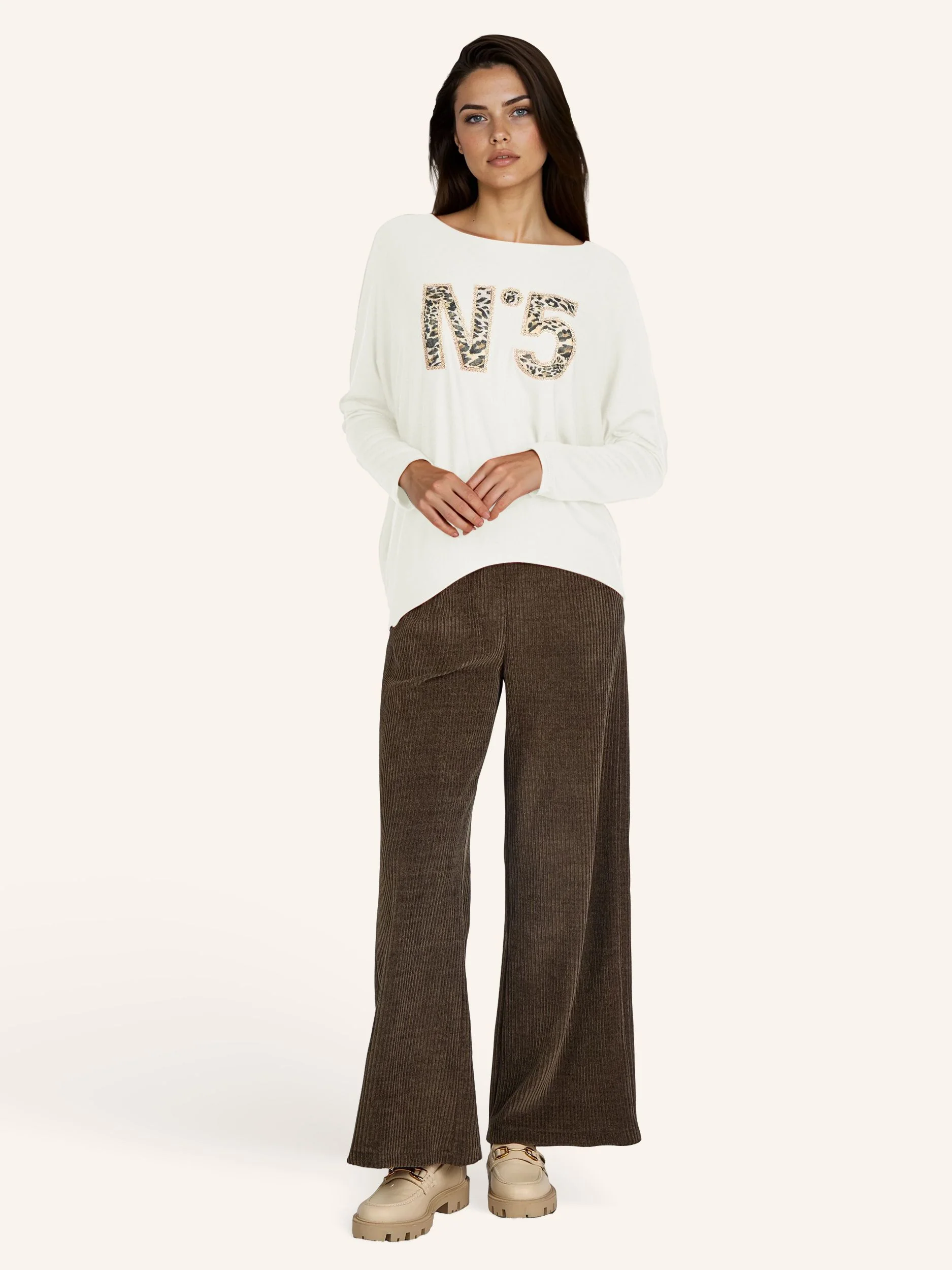 Feinstrickpullover mit Animalprint-Applikation - Image 19