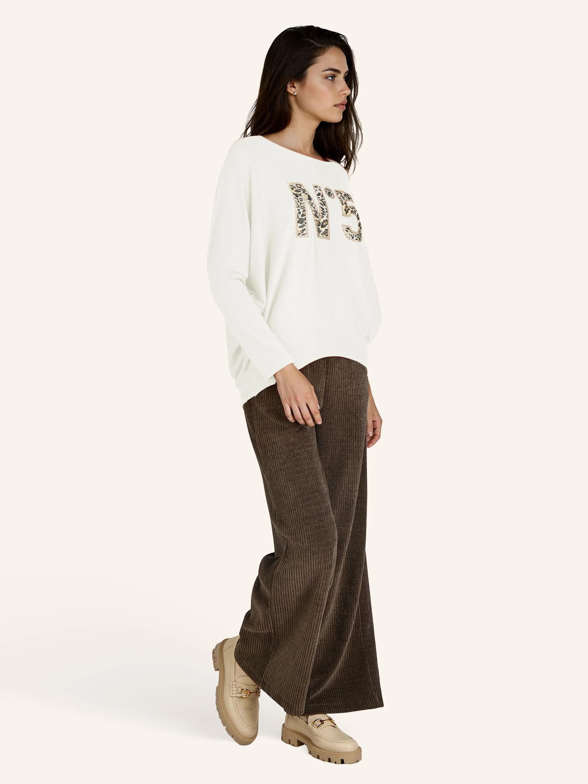 Feinstrickpullover mit Animalprint-Applikation - Image 20