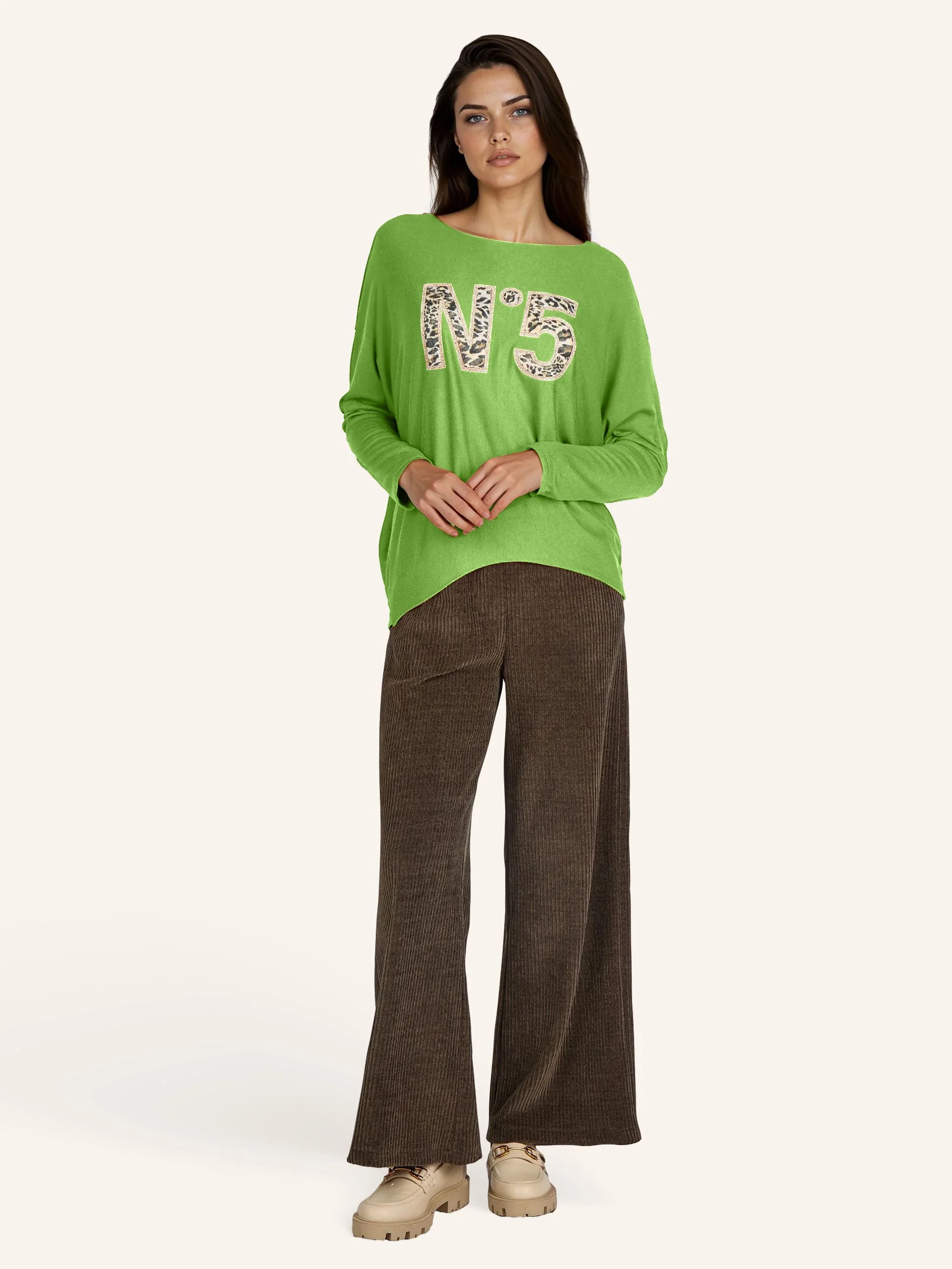 Feinstrickpullover mit Animalprint-Applikation - Image 25