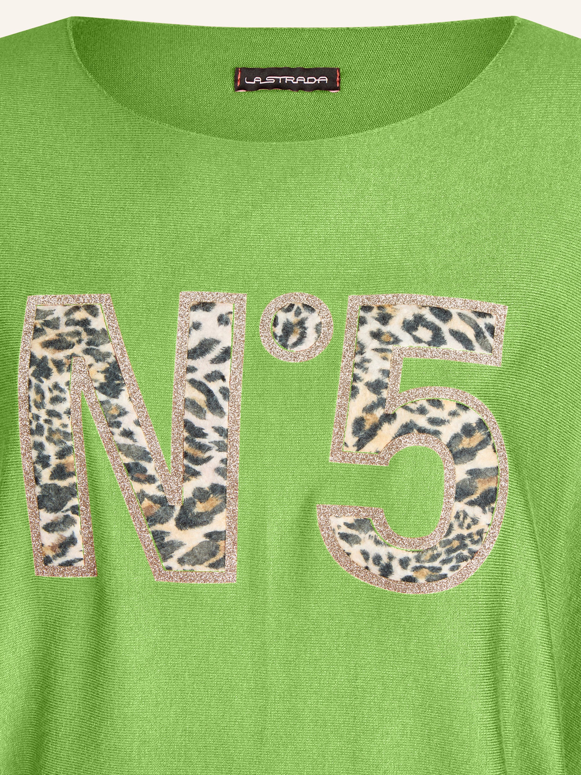 Feinstrickpullover mit Animalprint-Applikation - Image 30
