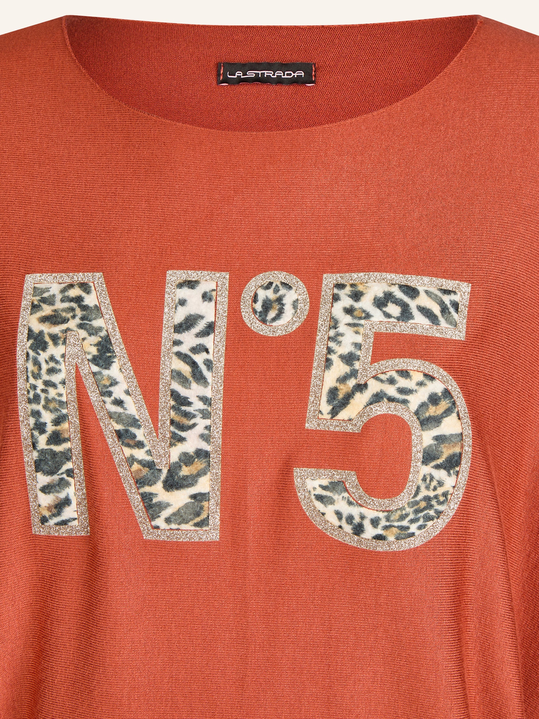 Feinstrickpullover mit Animalprint-Applikation - Image 36