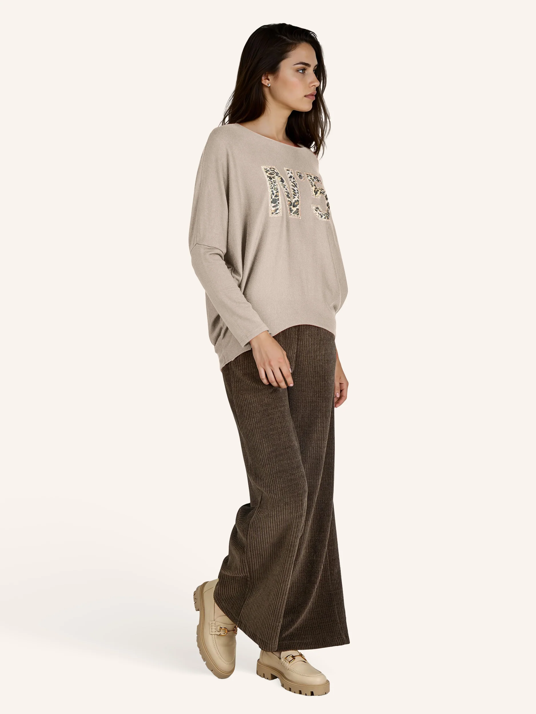 Feinstrickpullover mit Animalprint-Applikation - Image 38