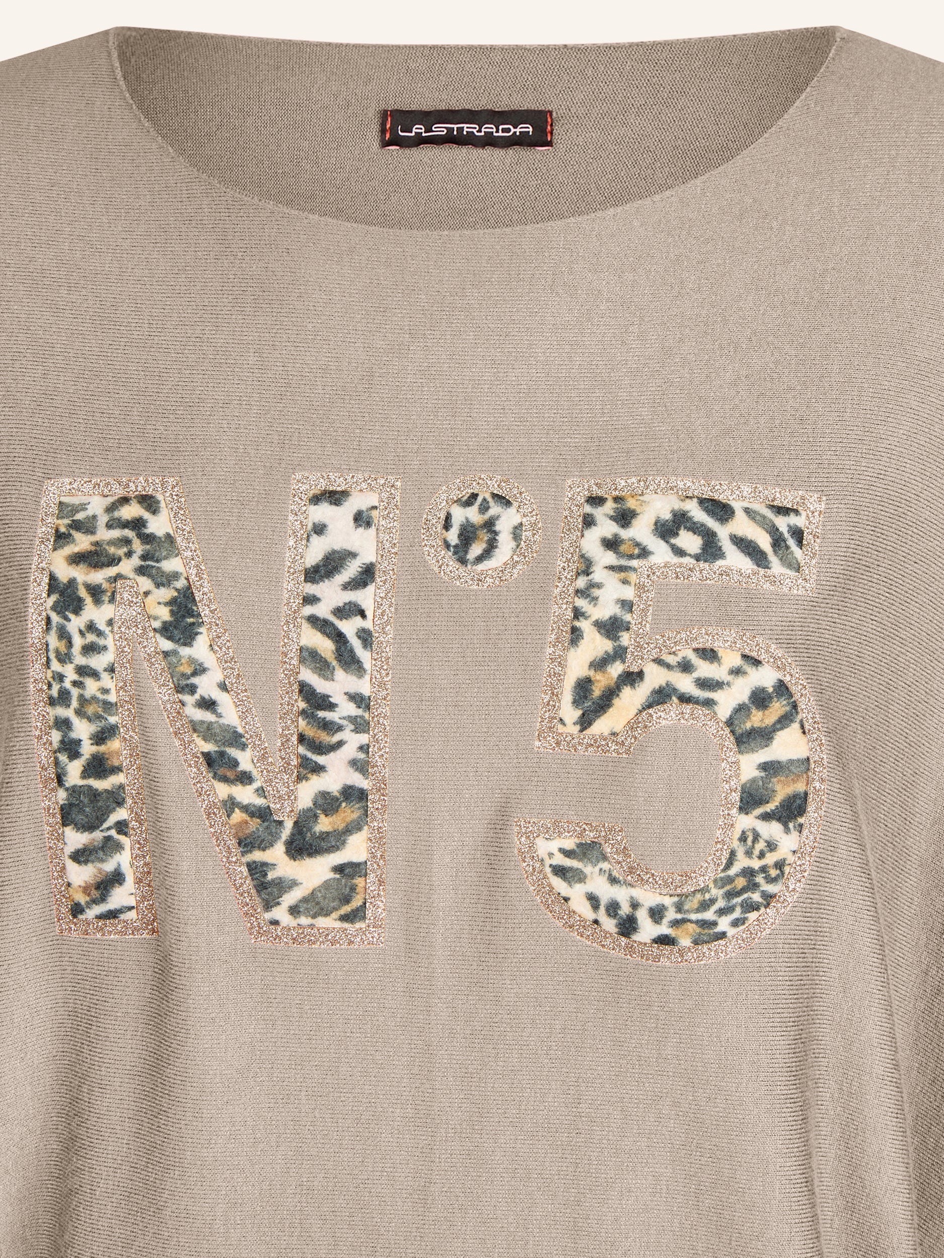 Feinstrickpullover mit Animalprint-Applikation - Image 42
