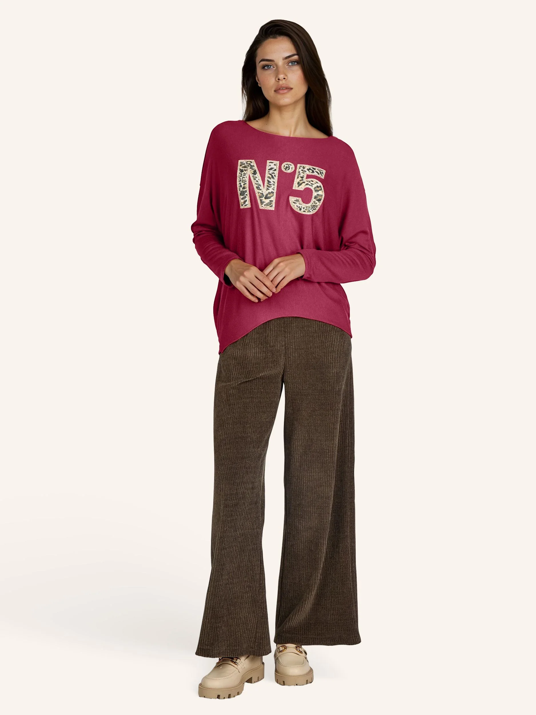 Feinstrickpullover mit Animalprint-Applikation - Image 7