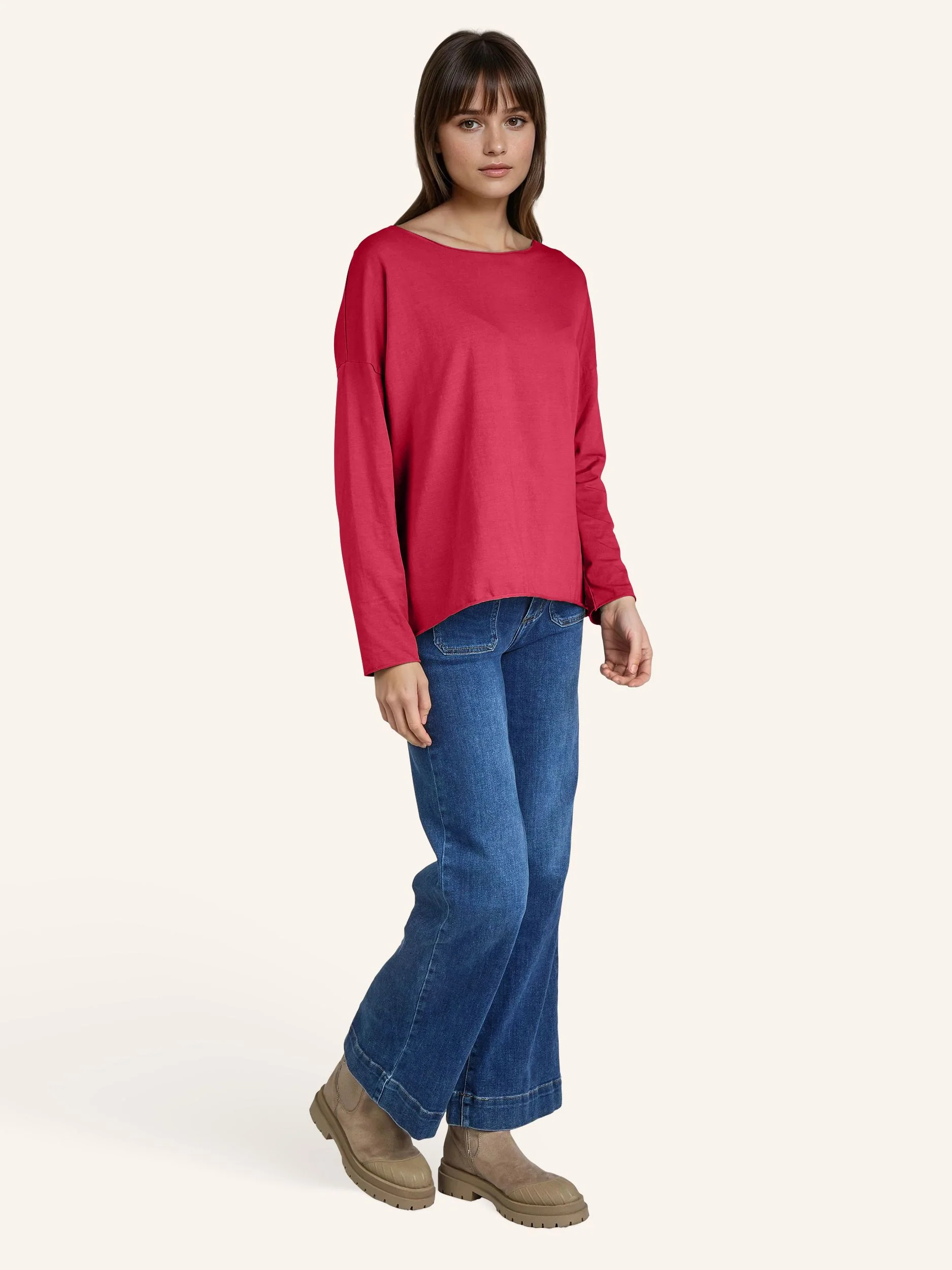 Longsleeve mit weitem Rundhalsausschnitt - Image 8