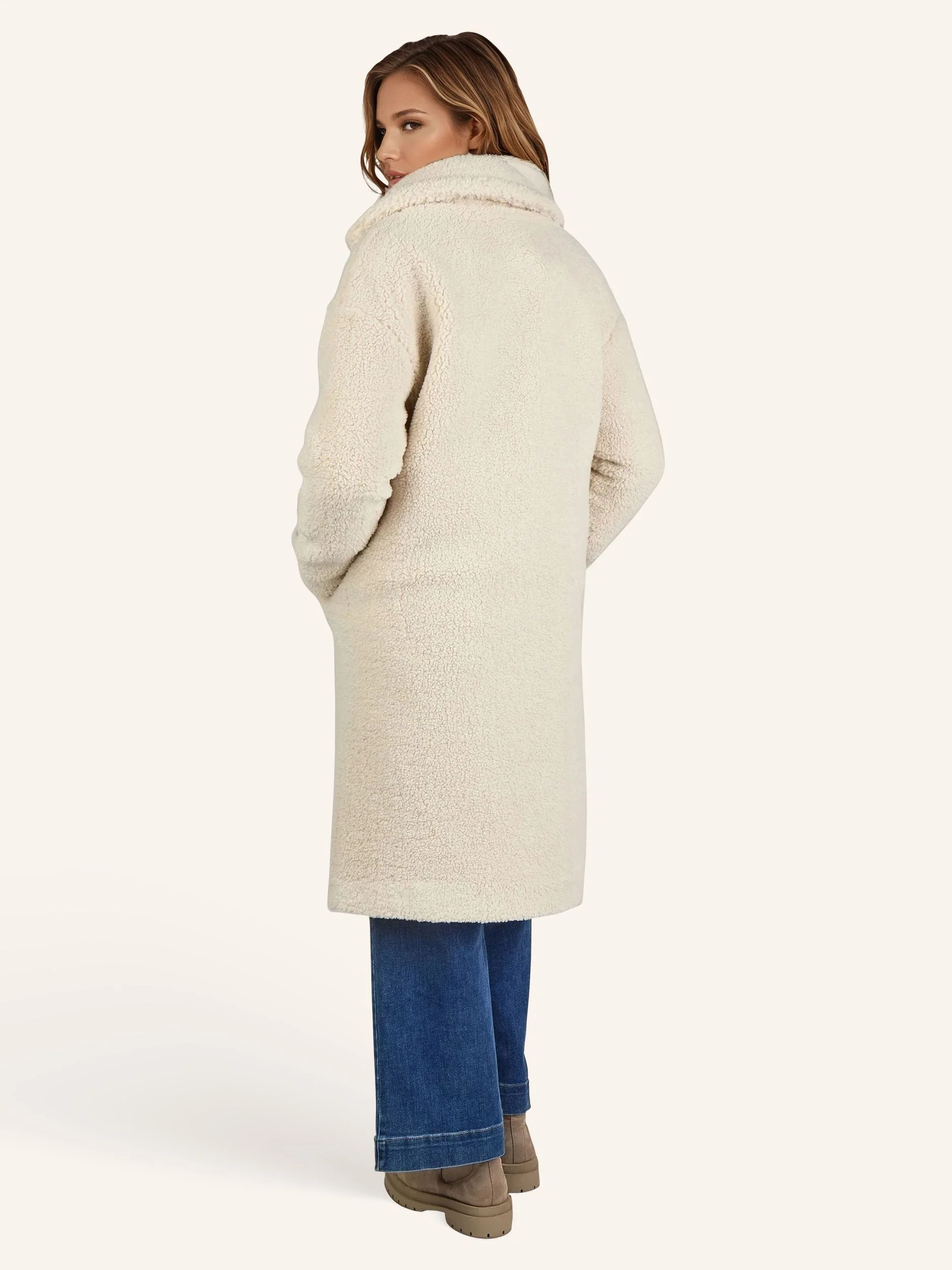 Mantel in Wolloptik - Image 3