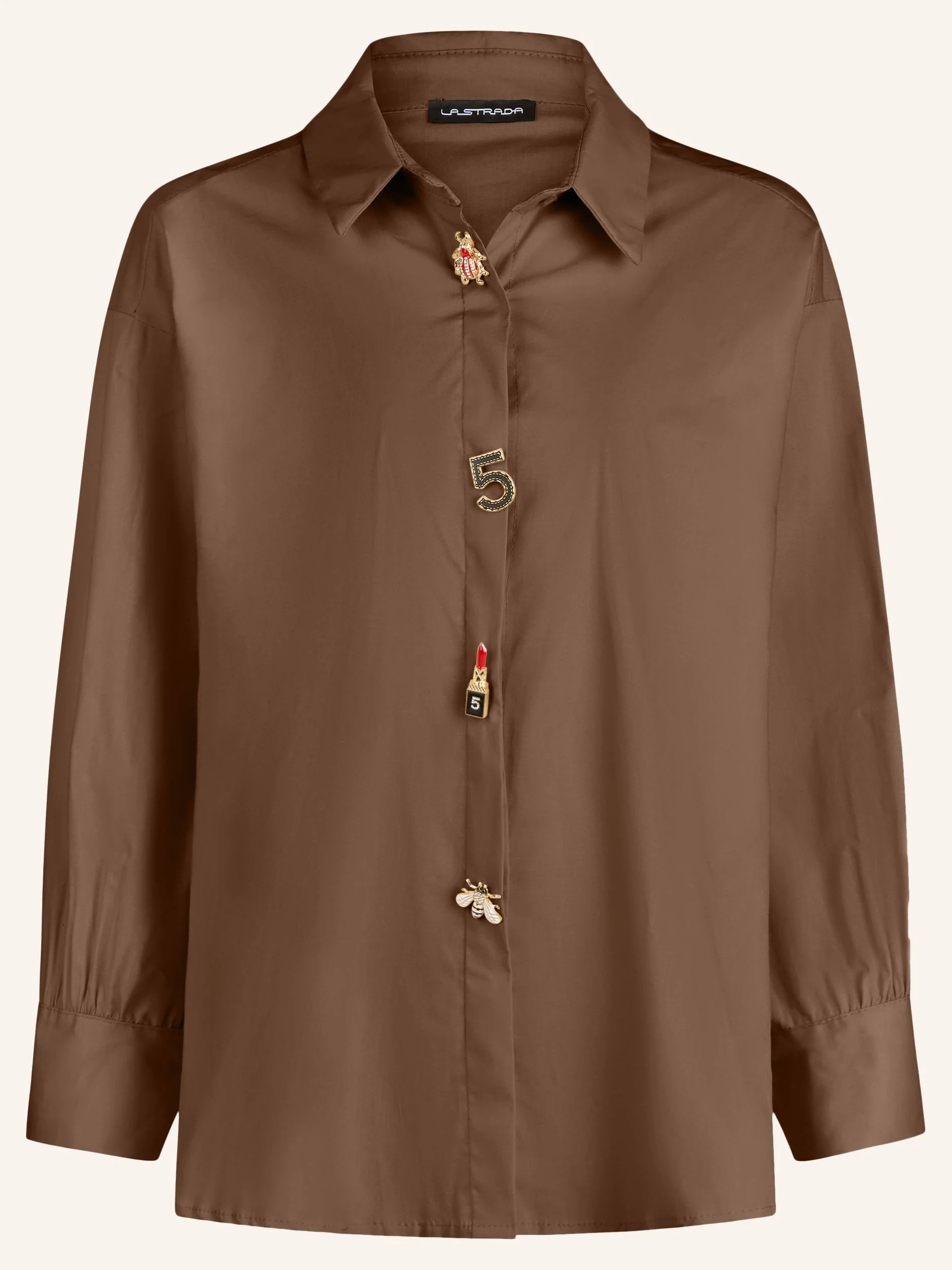 Oversize-Bluse mit modischen Schmuckdetails - Image 10
