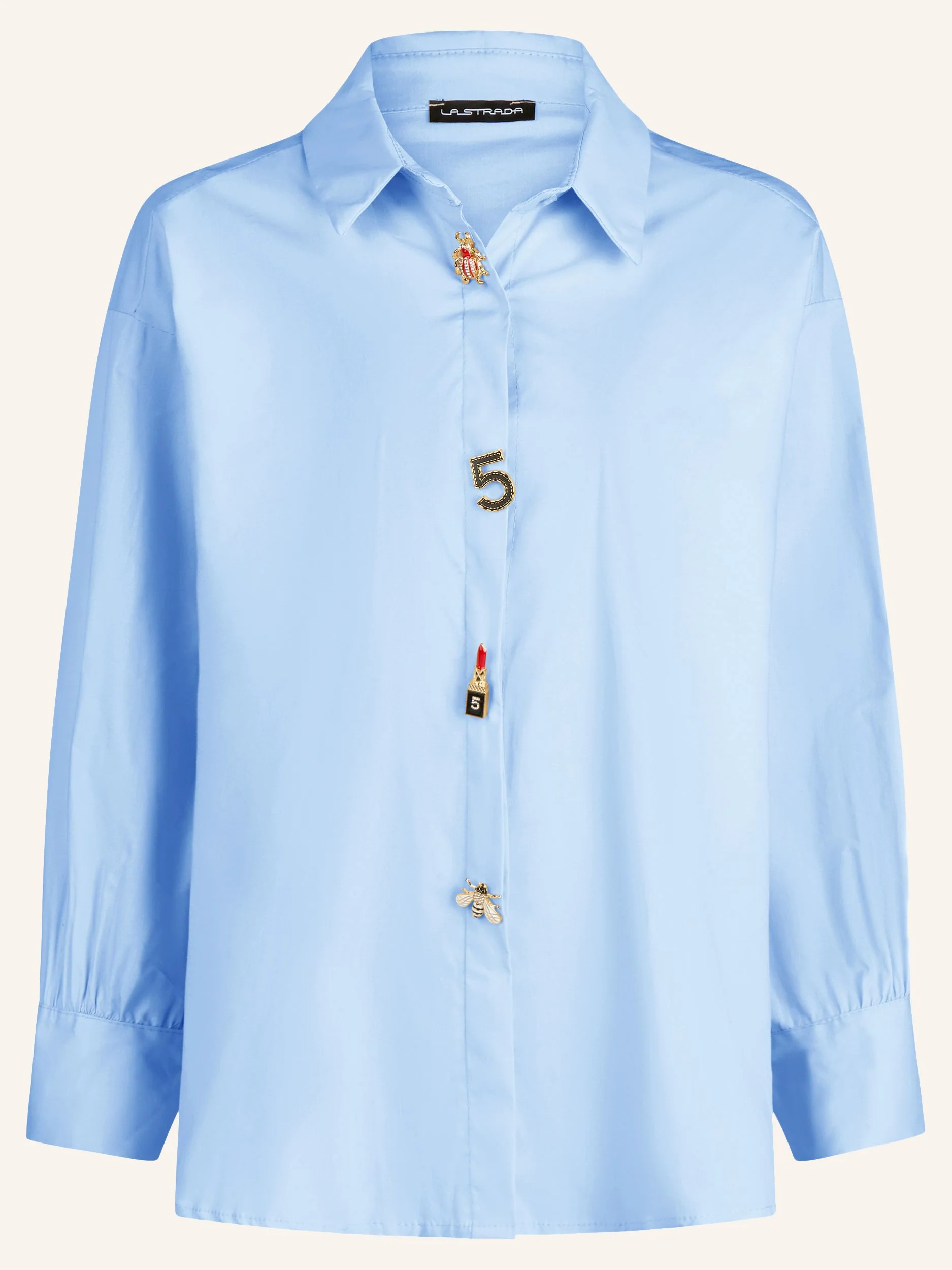 Oversize-Bluse mit modischen Schmuckdetails - Image 16