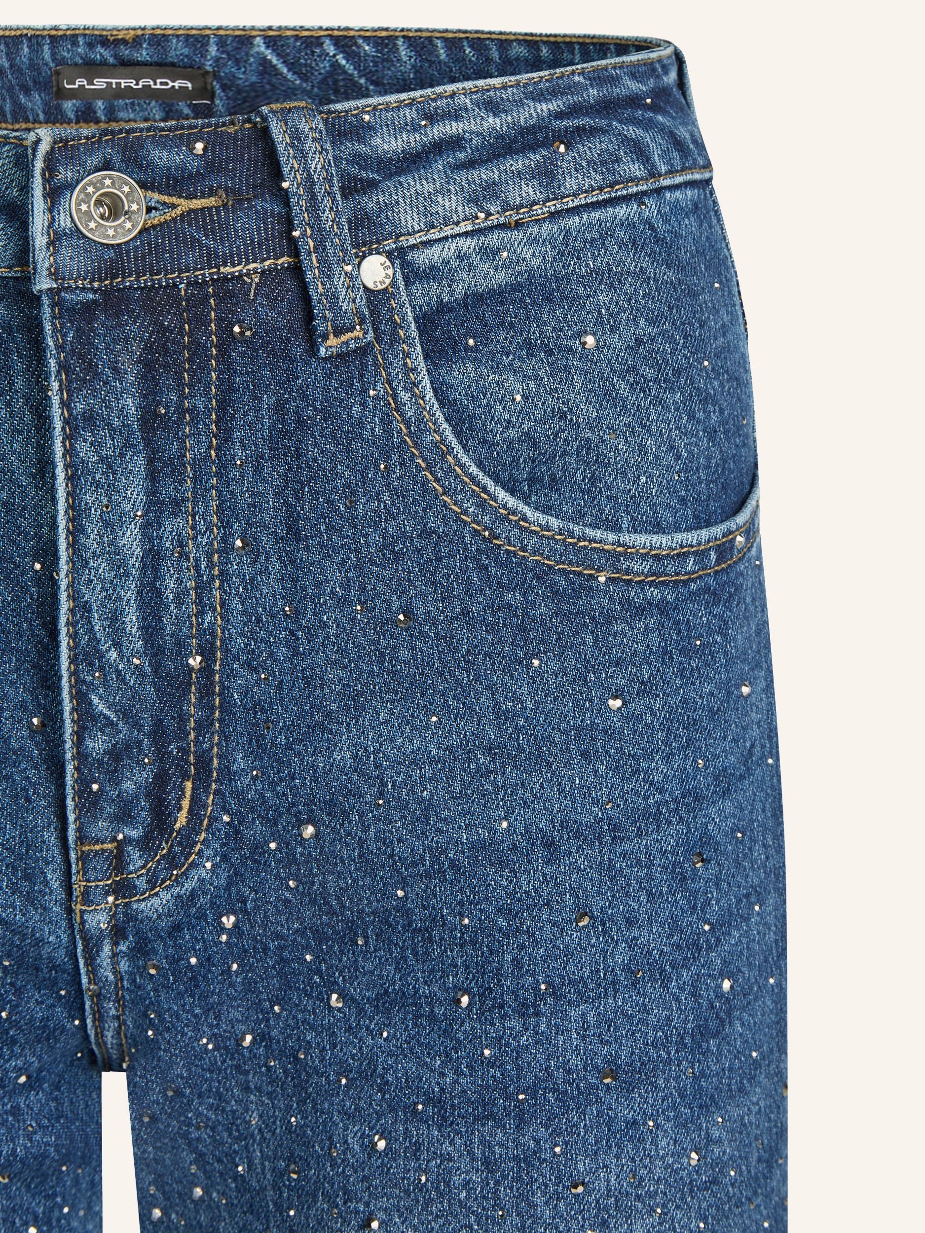 Straight-Leg Jeans mit Strass-Applikationen - Image 6