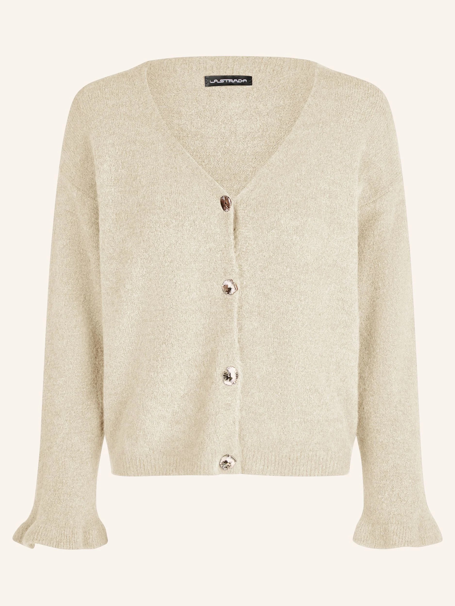 Strick-Cardigan mit Glanzknöpfen - Image 4