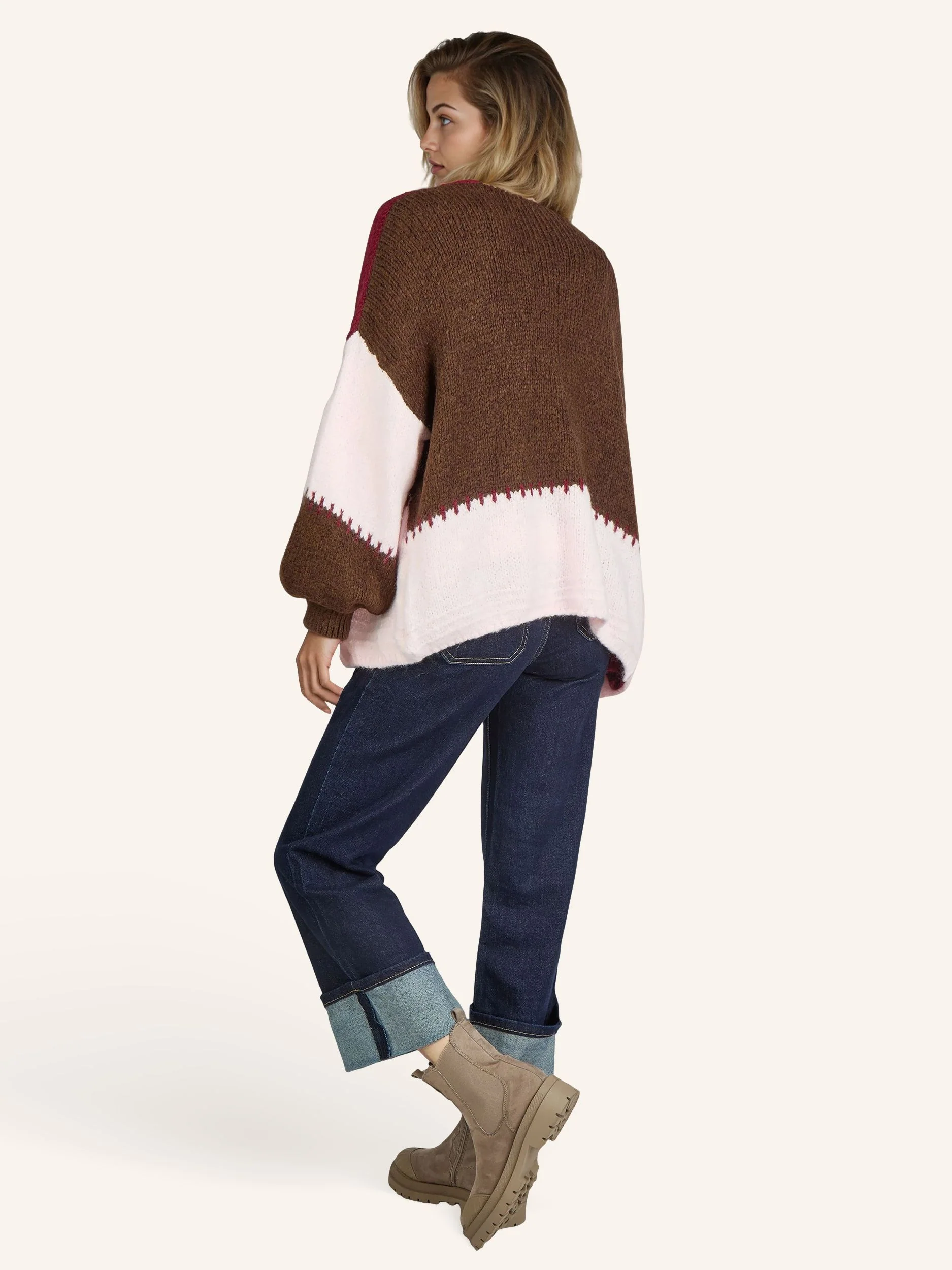 Strickjacke im Colorblock-Design - Image 3