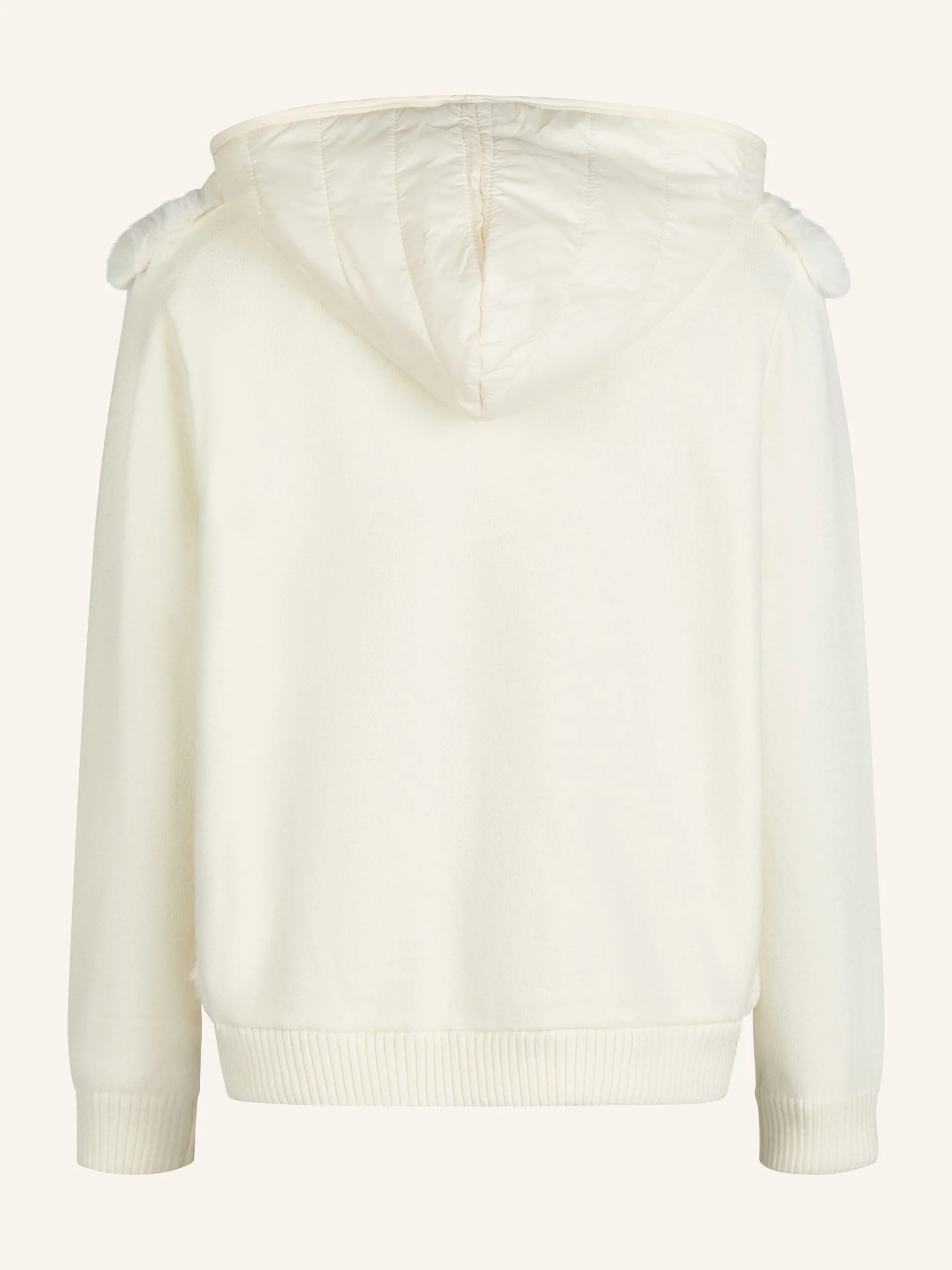 Sweatjacke mit Kapuze und Kunstfell-Front - Image 5
