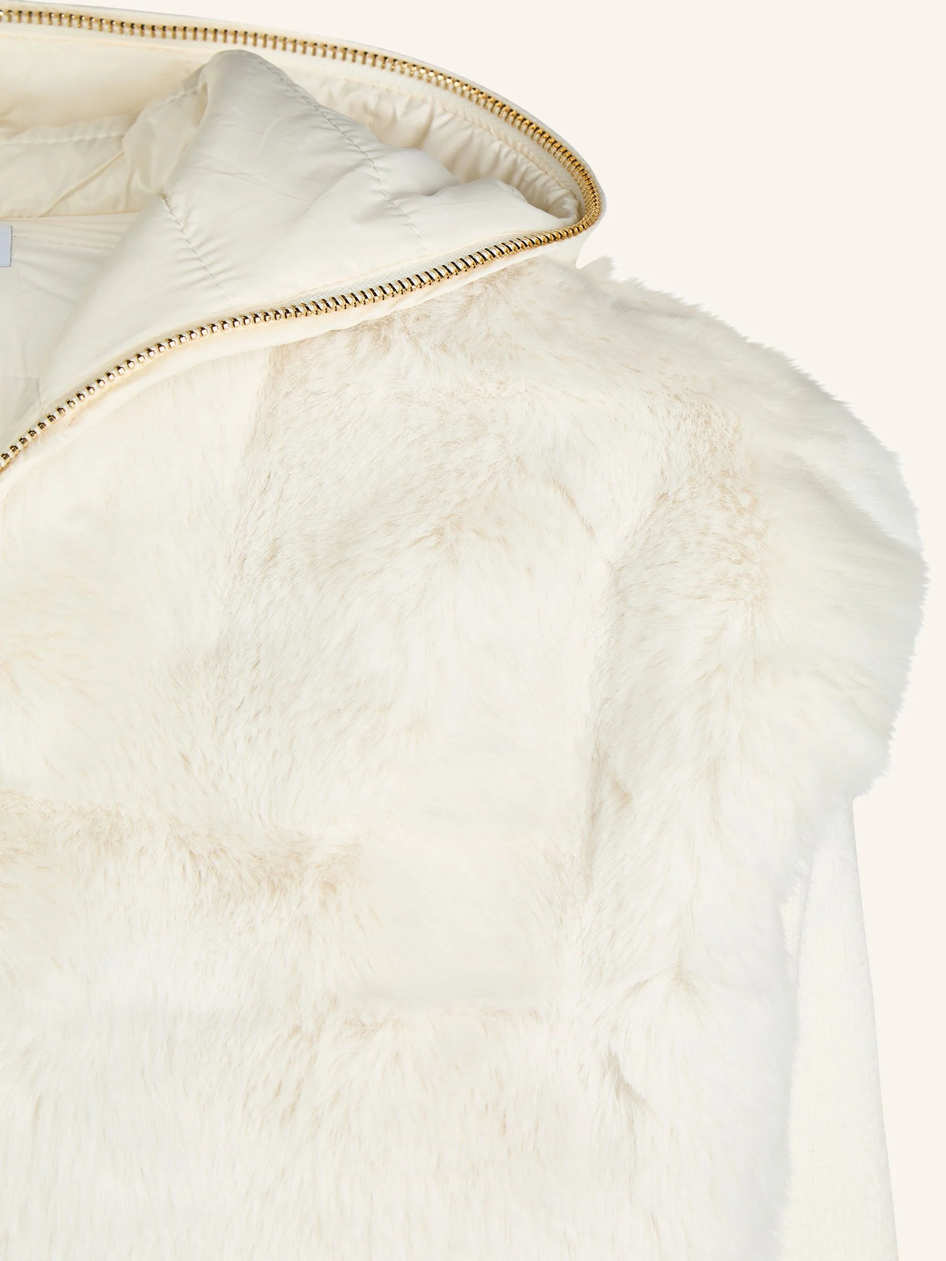 Sweatjacke mit Kapuze und Kunstfell-Front - Image 6