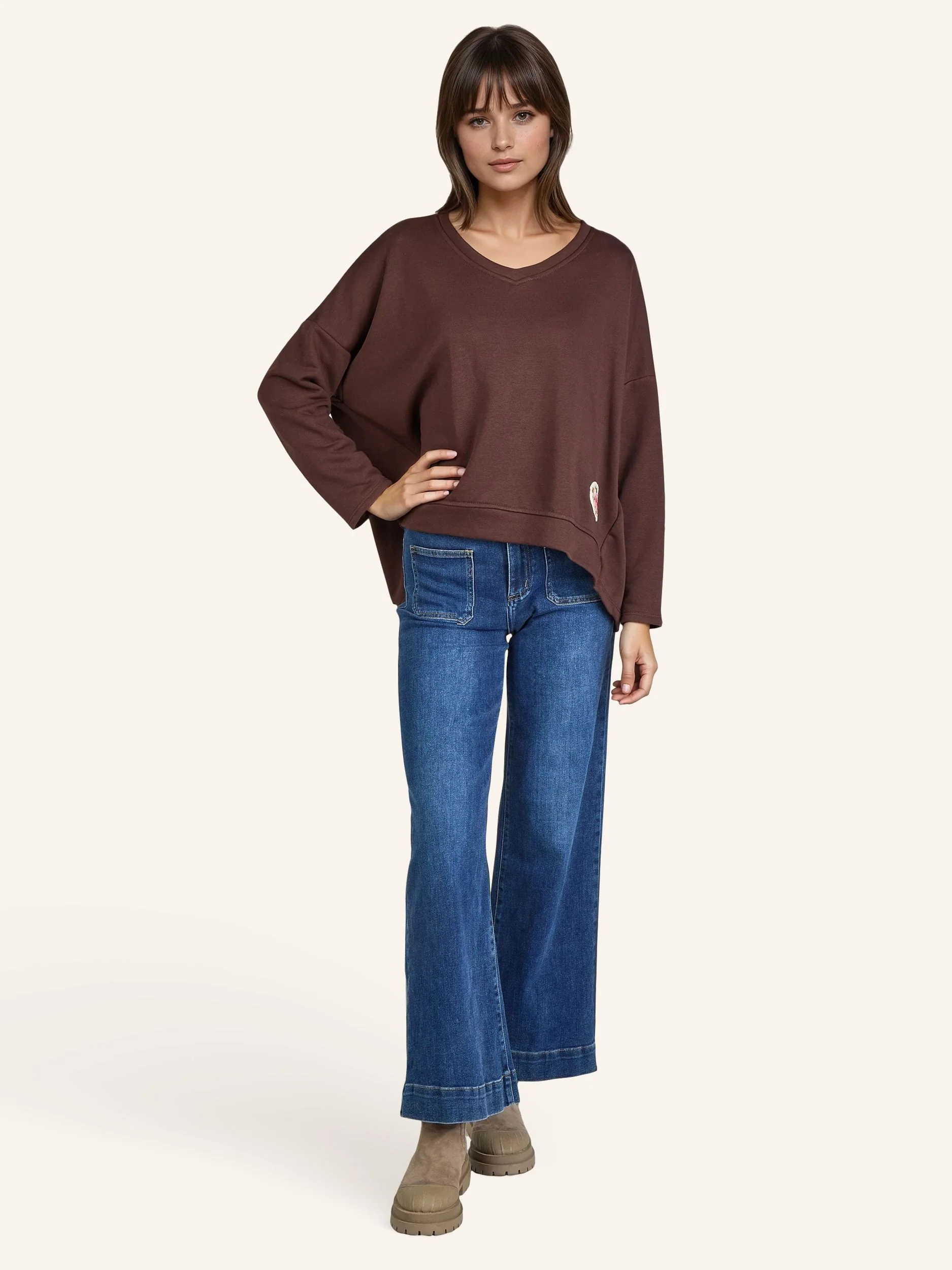 Sweatshirt mit Applikation - Image 13