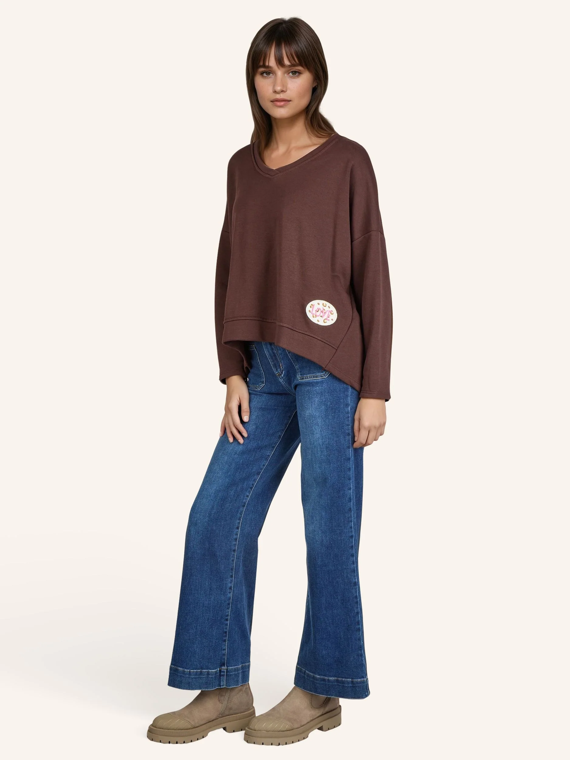 Sweatshirt mit Applikation - Image 14