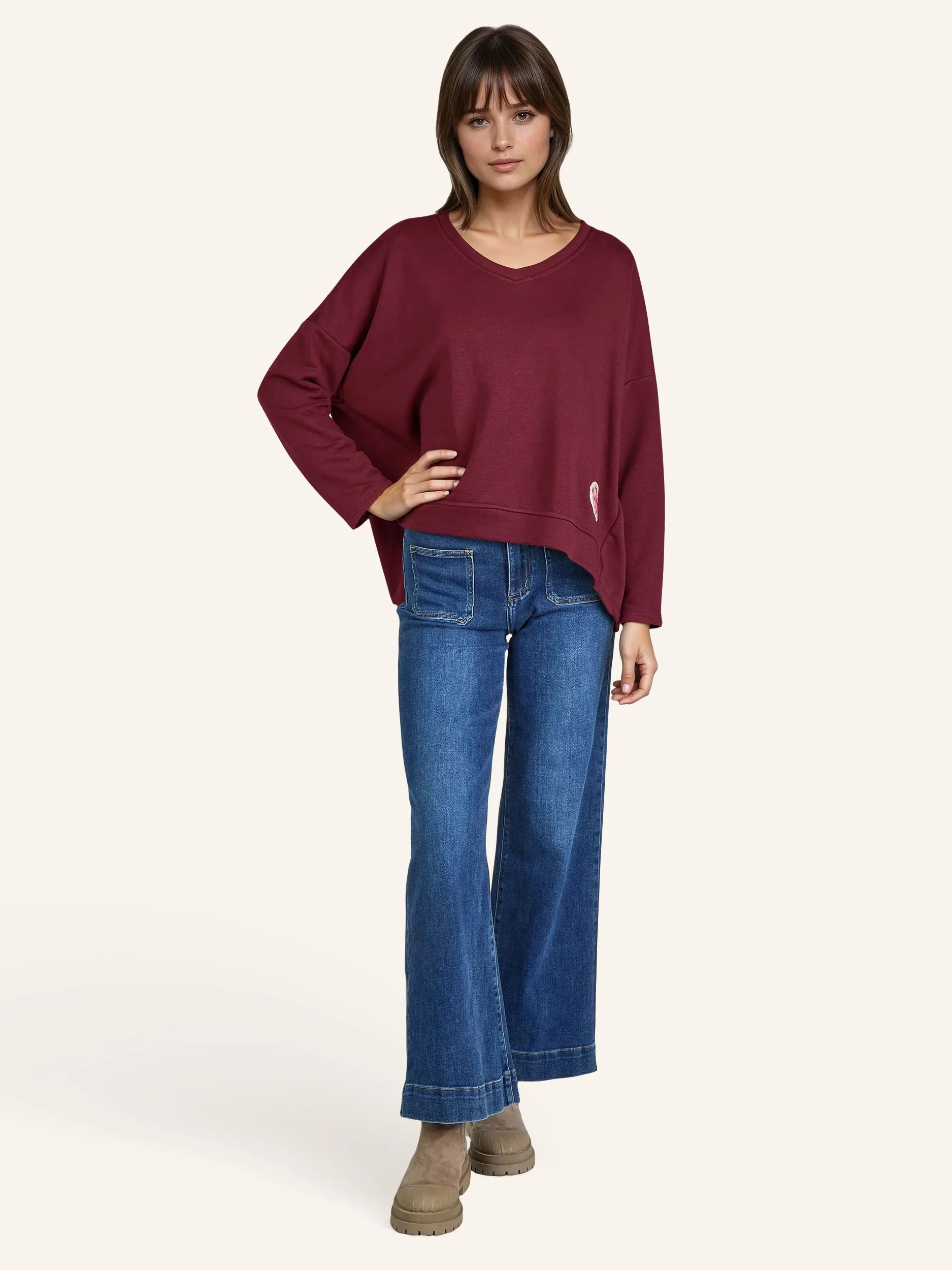 Sweatshirt mit Applikation - Image 7