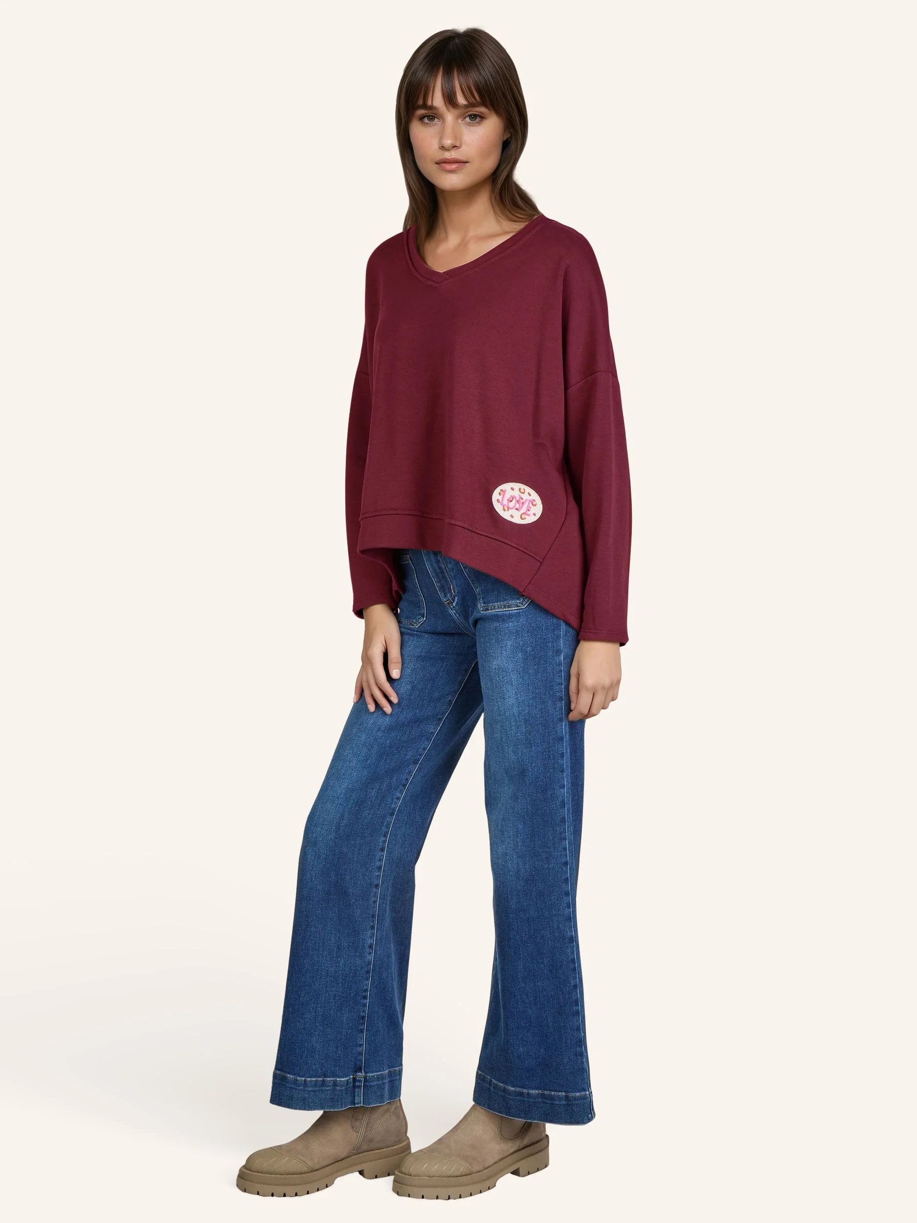 Sweatshirt mit Applikation - Image 8
