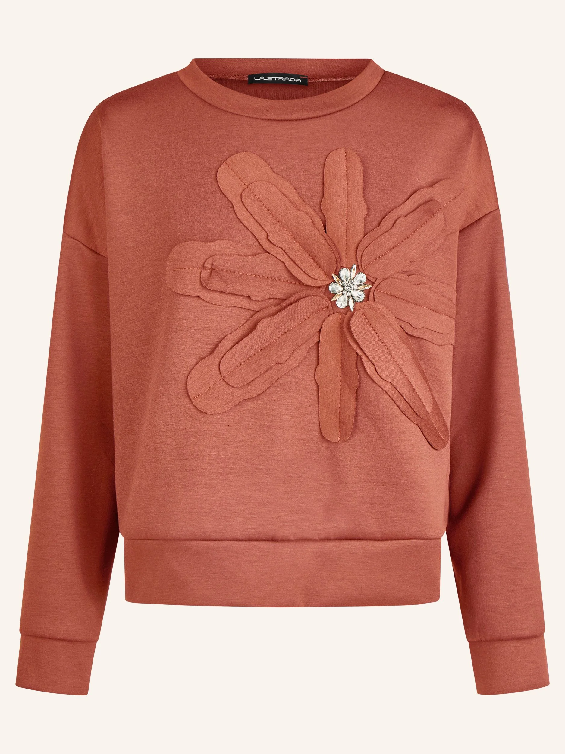 Sweatshirt mit Blüten-Applikation - Image 10