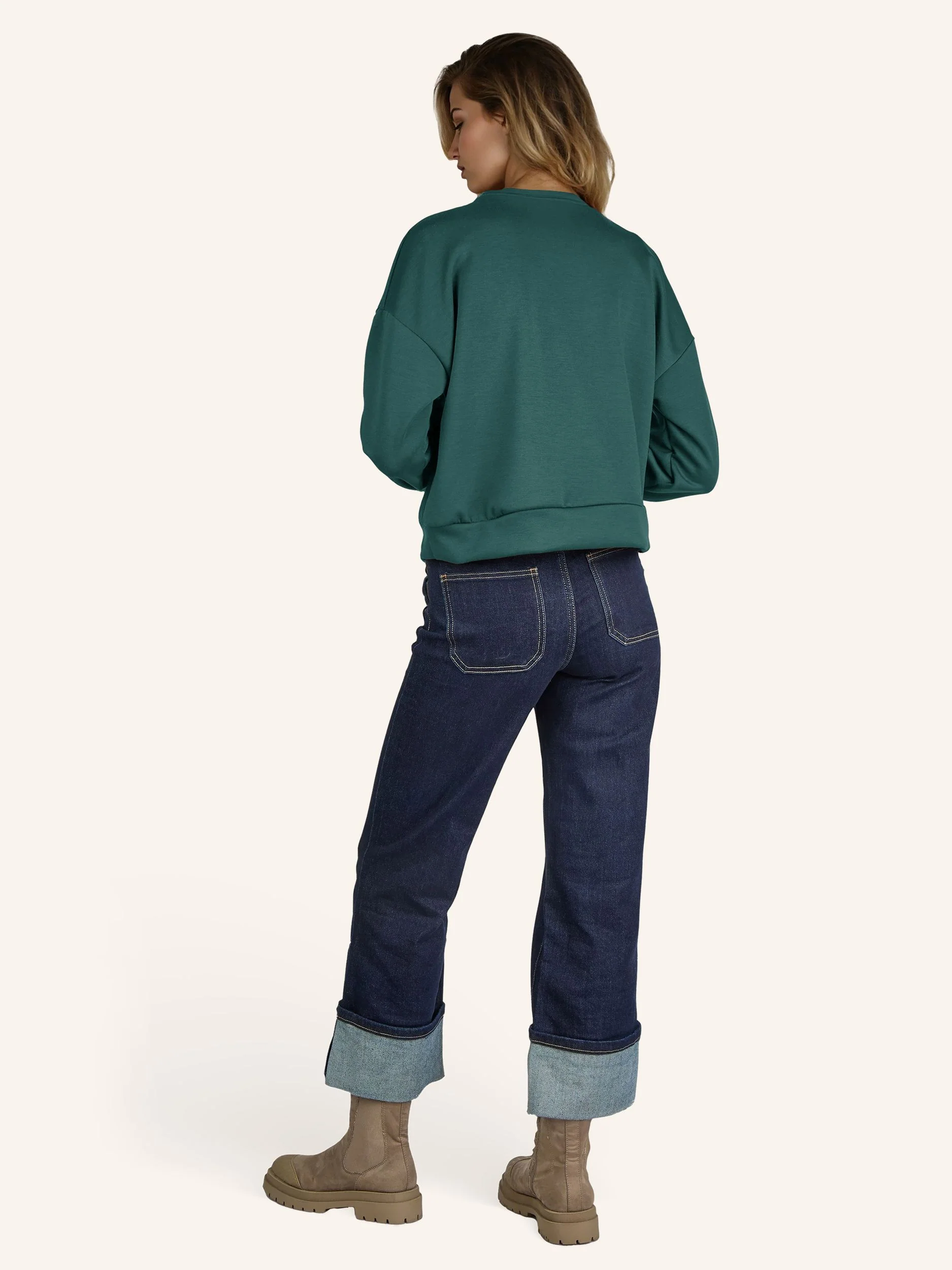 Sweatshirt mit Blüten-Applikation - Image 3