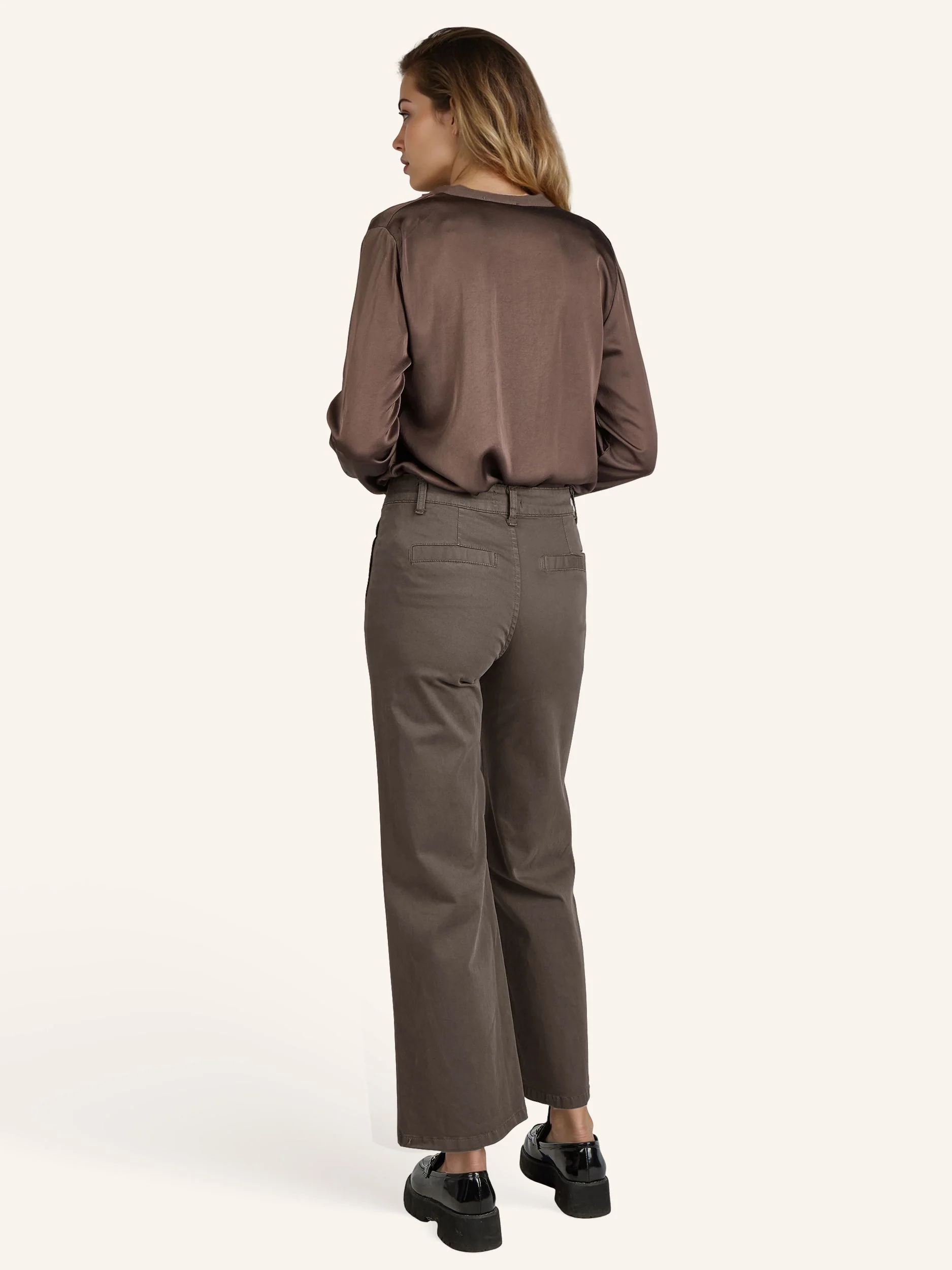 Wide-Leg-Hose aus Baumwoll-Stretch - Image 9